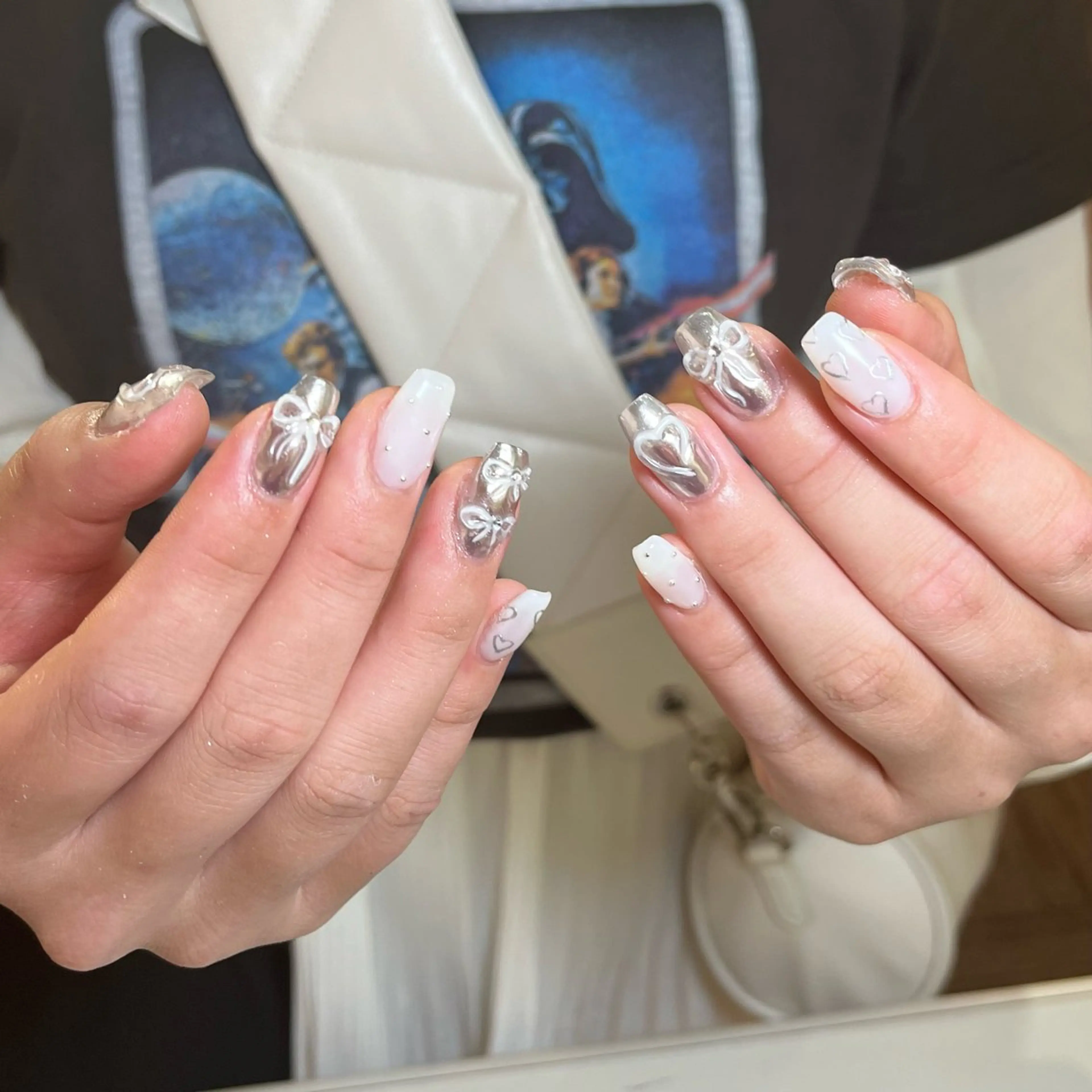 ネイル ハンドネイル D.d Haruka /y2k/持ち込みのネイルデザイン