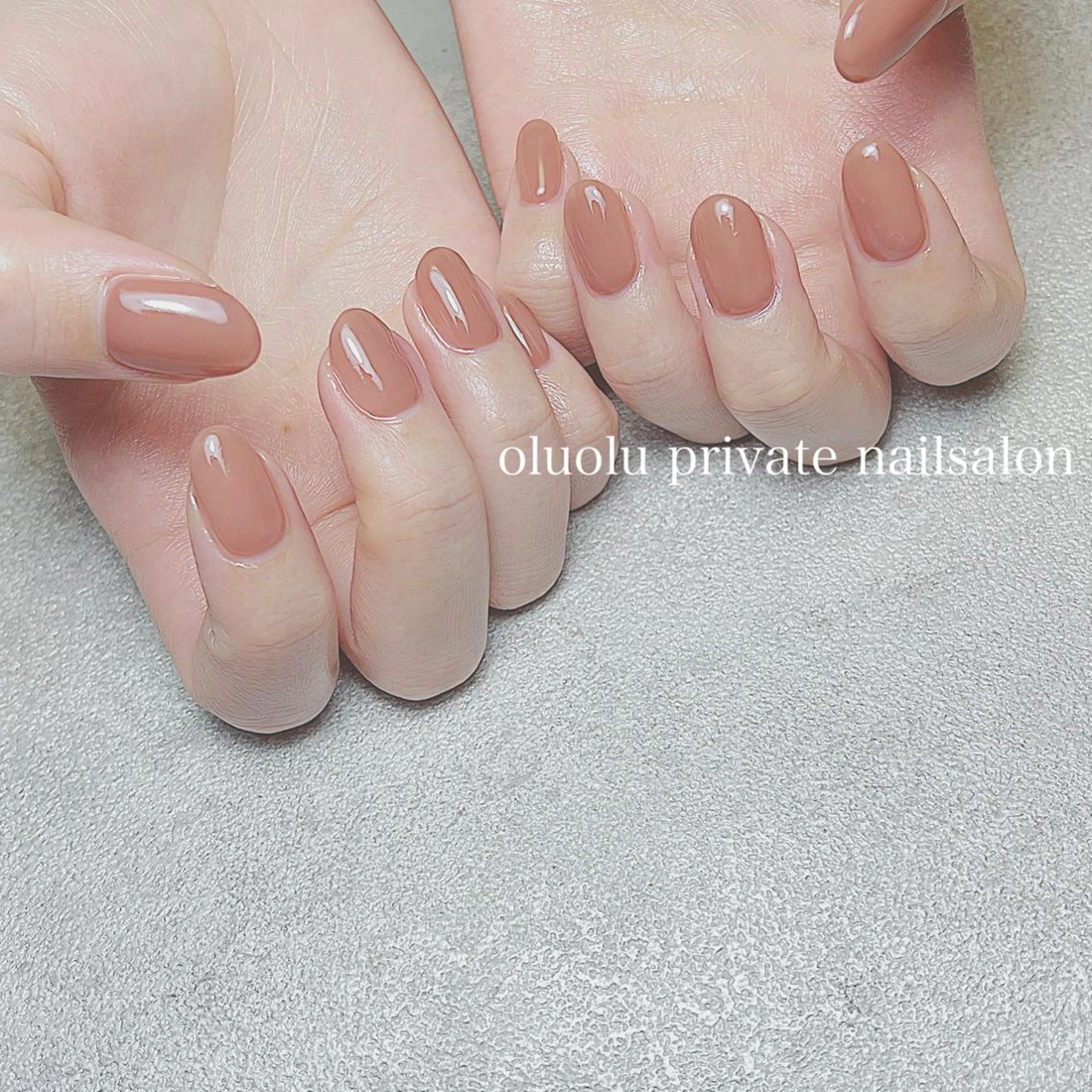 ネイル アートネイル フットネイル ジェルネイル オフィスネイル ワンカラーネイル ハンドネイル 大村 紬華のネイルデザイン