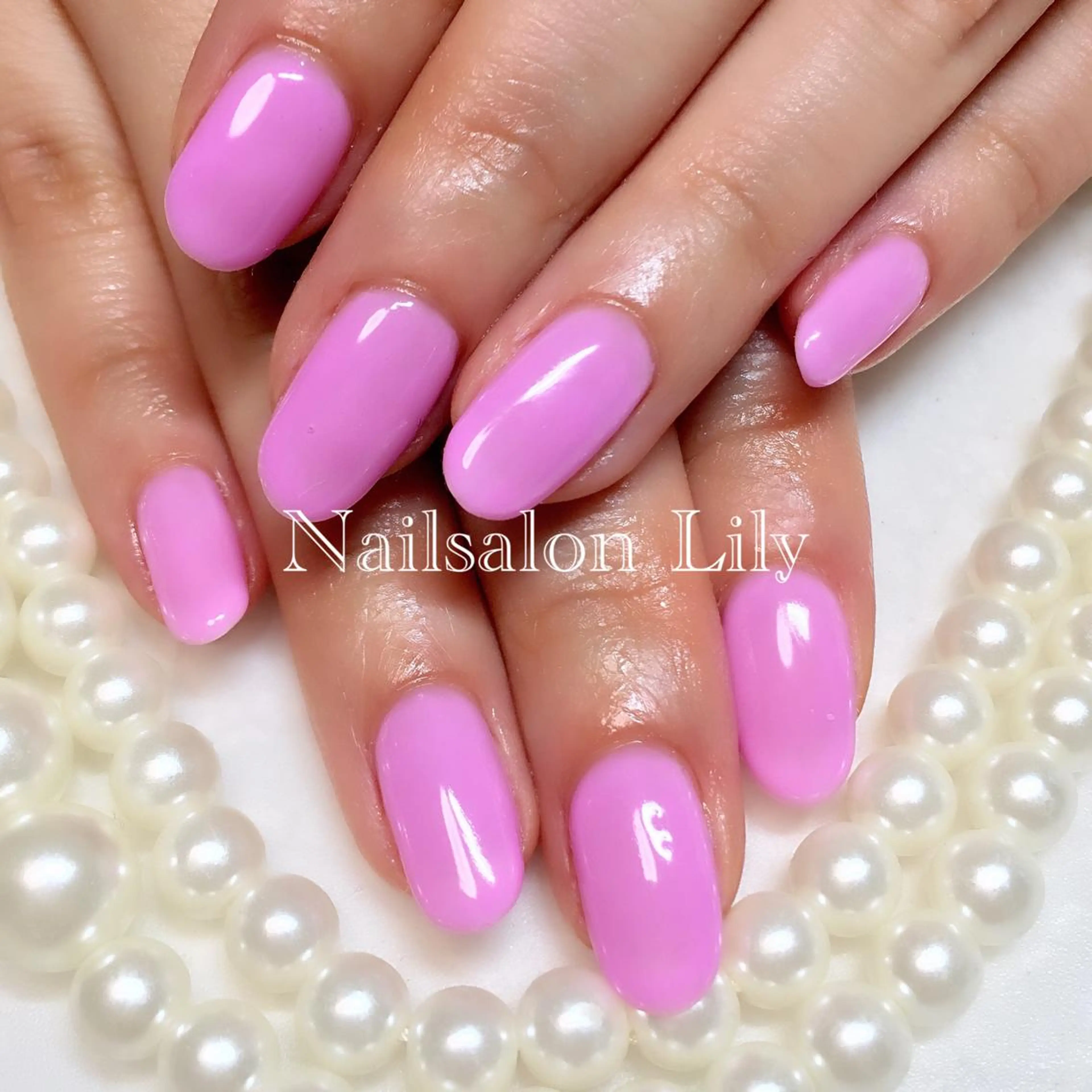 ネイル ワンカラーネイル Nailsalon Lilyのネイルデザイン