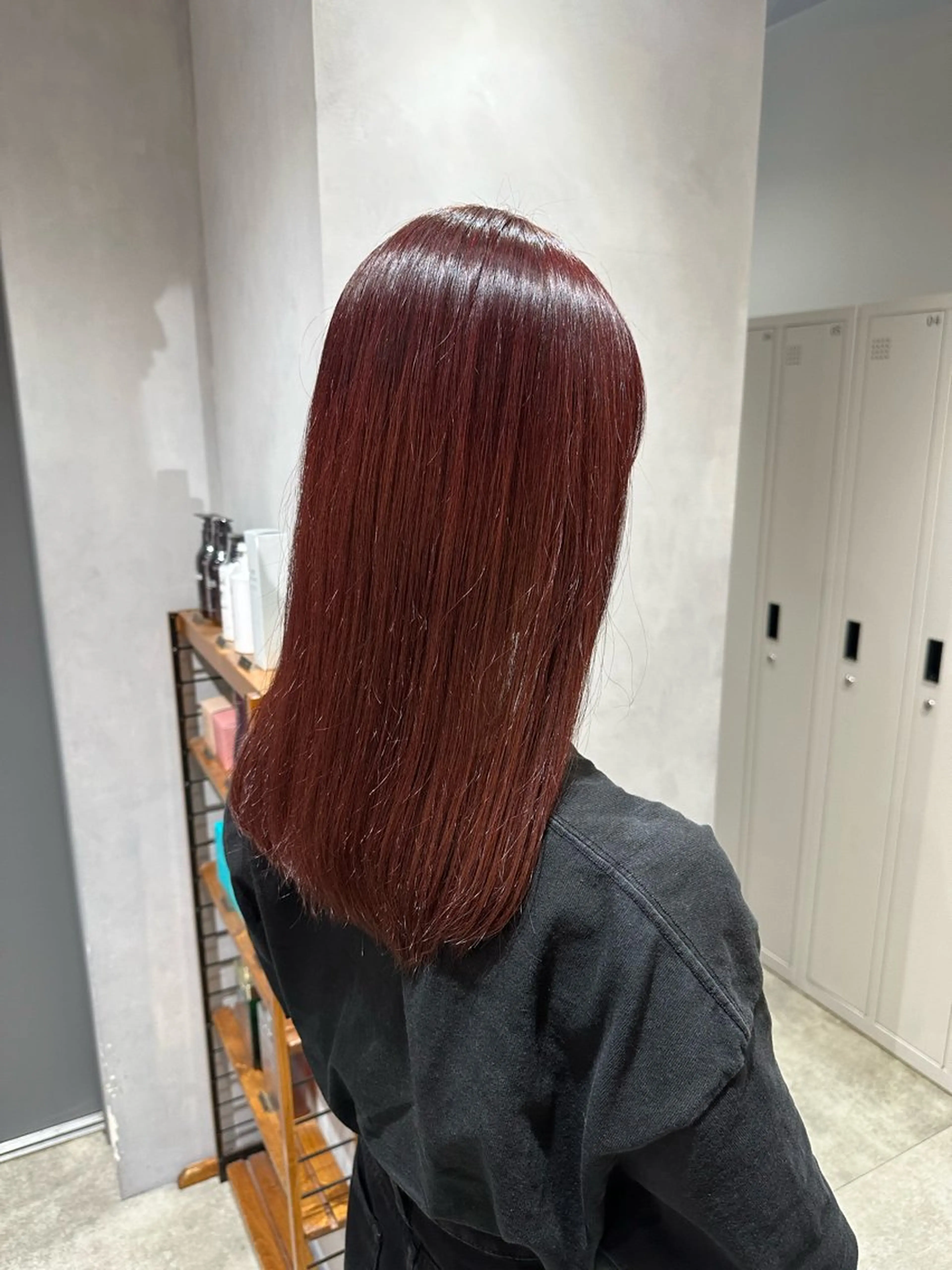 ロング カラー レッドカラー 🫧もも🫧 ／メンズ〜レディースのヘアスタイル