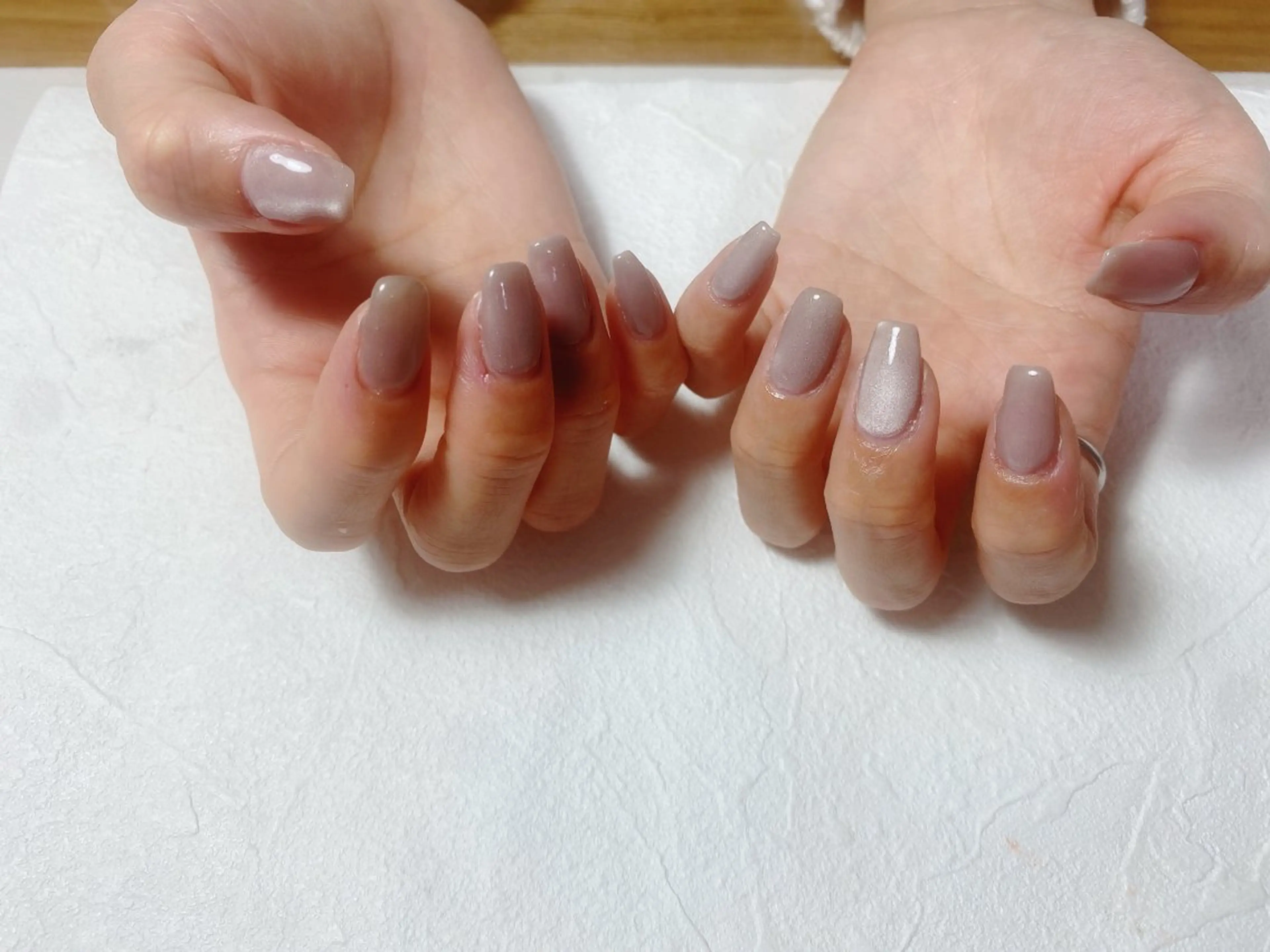 ネイル オーロラネイル フットネイル フレンチネイル ジェルネイル 韓国ネイル ハンドネイル Mogu nail 二子玉川のネイルデザイン