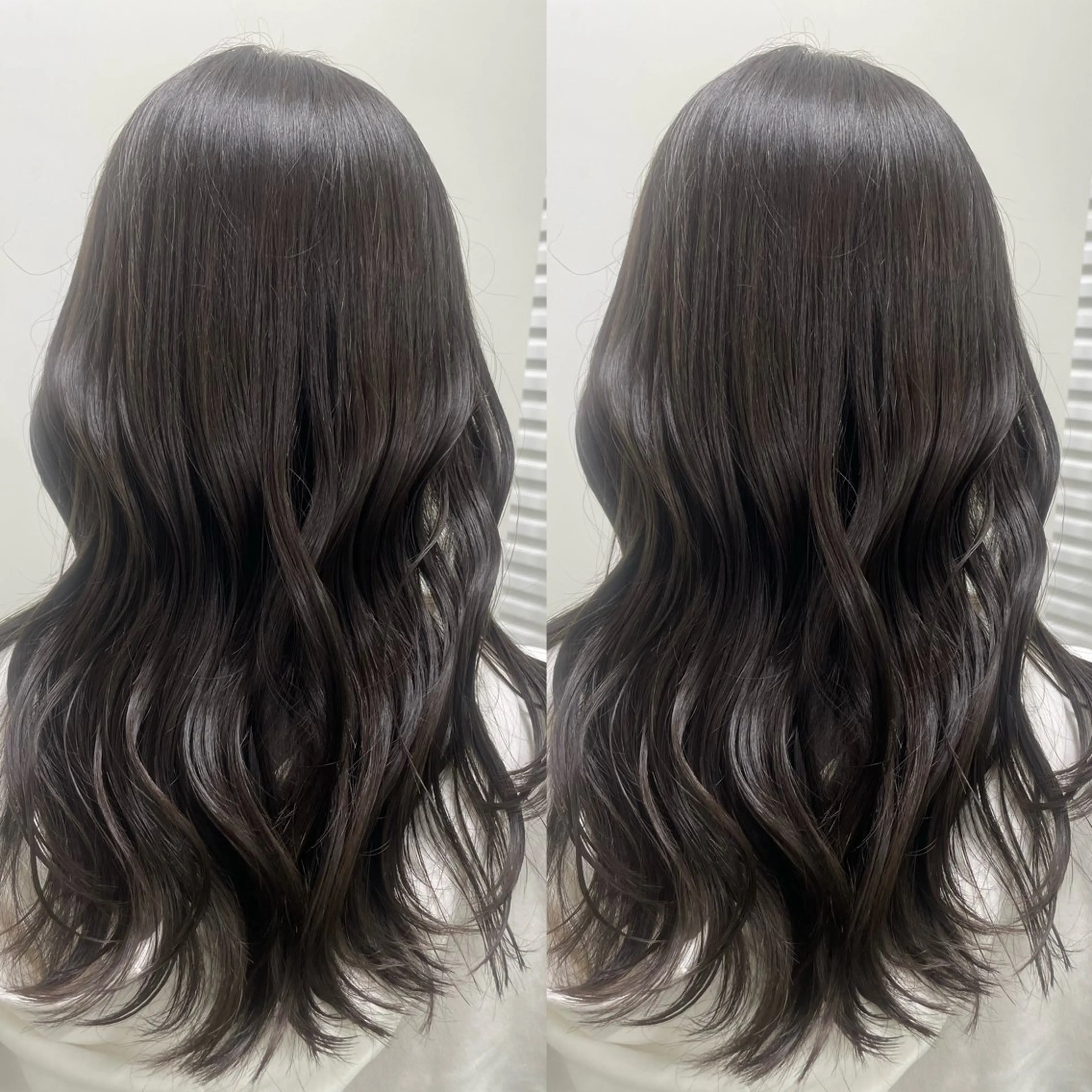 ロング カラー レイヤーカット カット ヘアカラー 韓国風骨格カット 艶カラー🩶髙林夏美のヘアスタイル