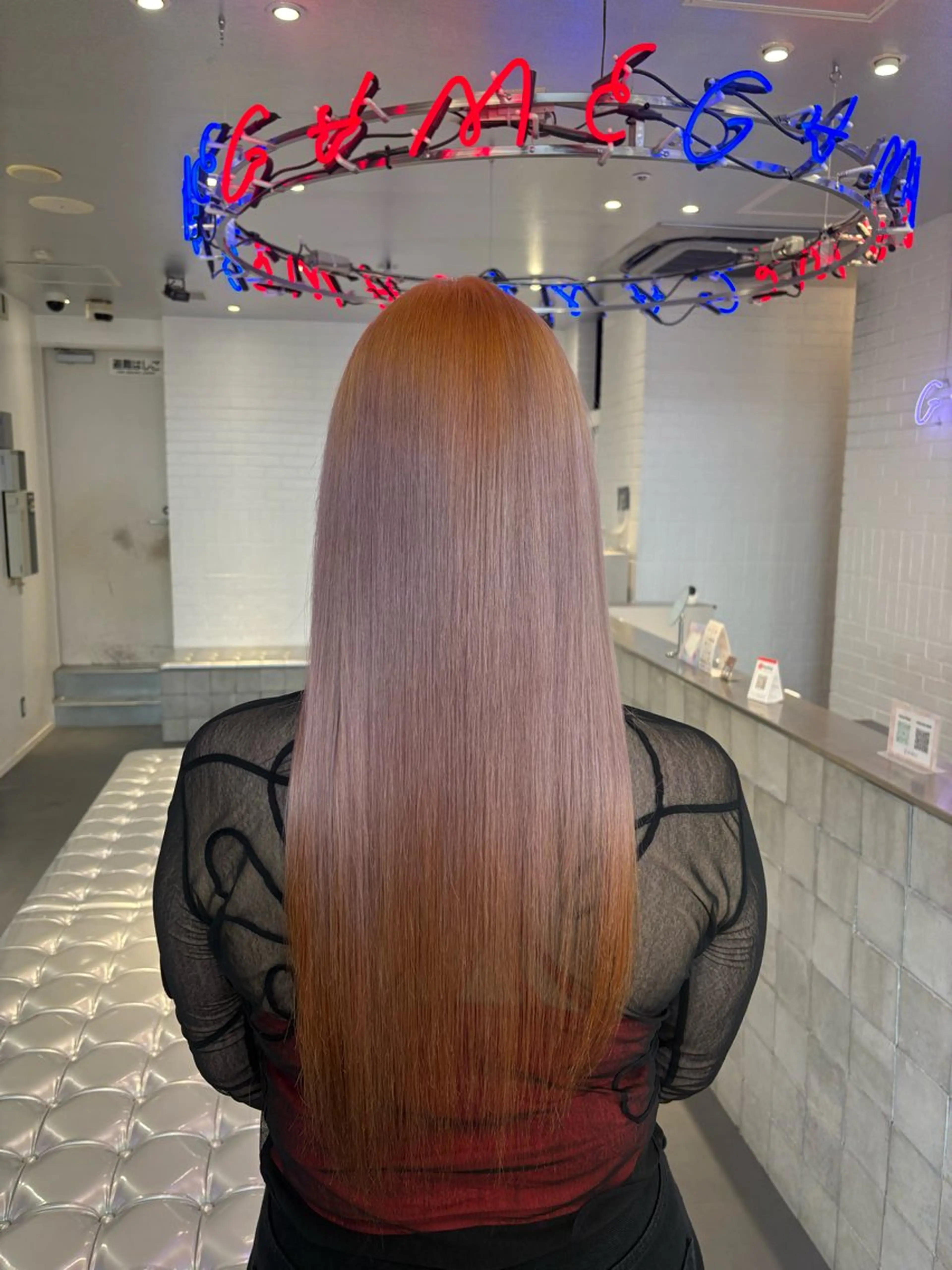 ロング カラー ハイトーン×デザイン 🪽🫧HIKARIのヘアスタイル