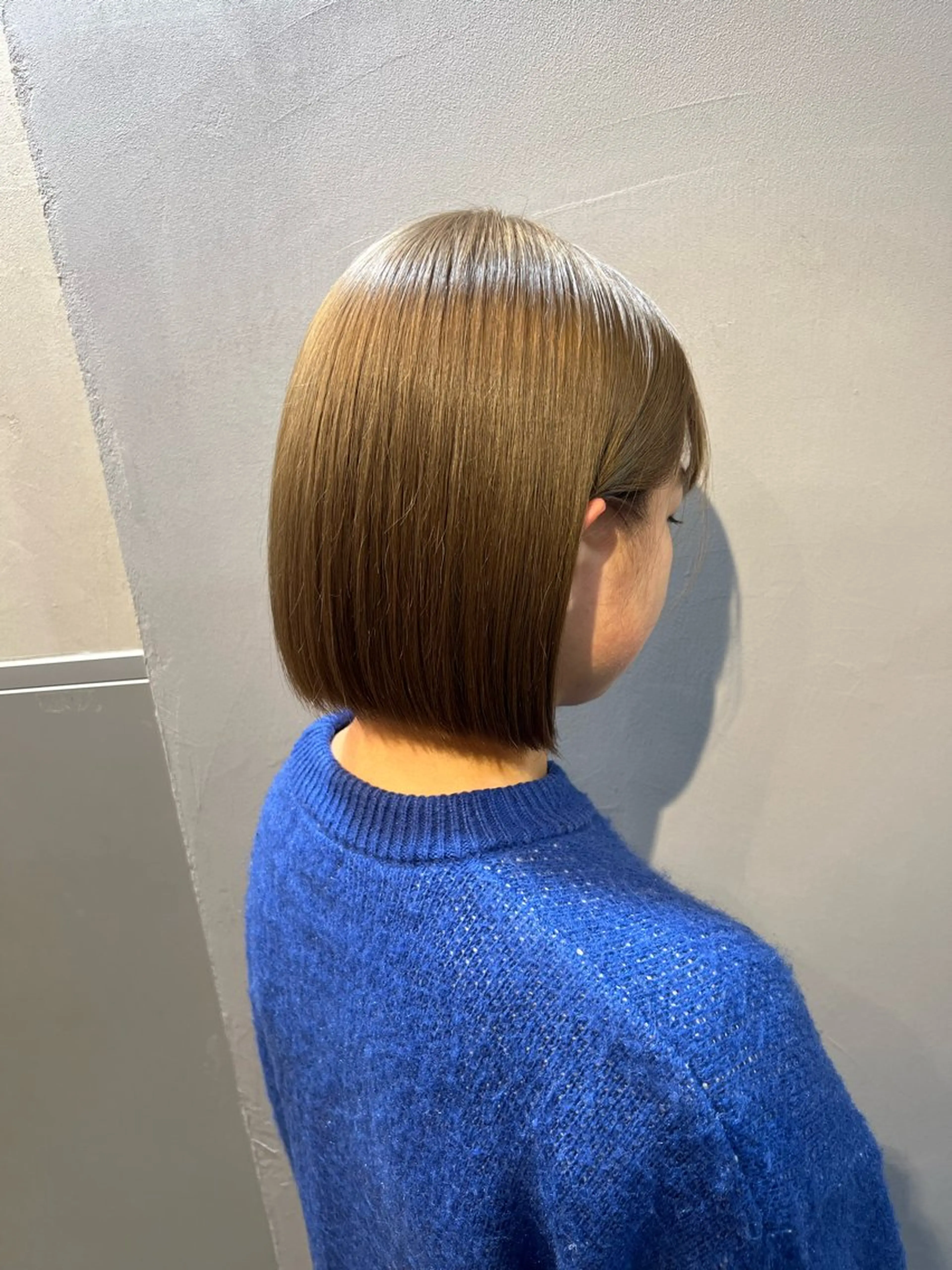 ショート カラー ベージュカラー ボブ 神戸ボブ✂️ ioe三宮/田 伸佳のヘアスタイル