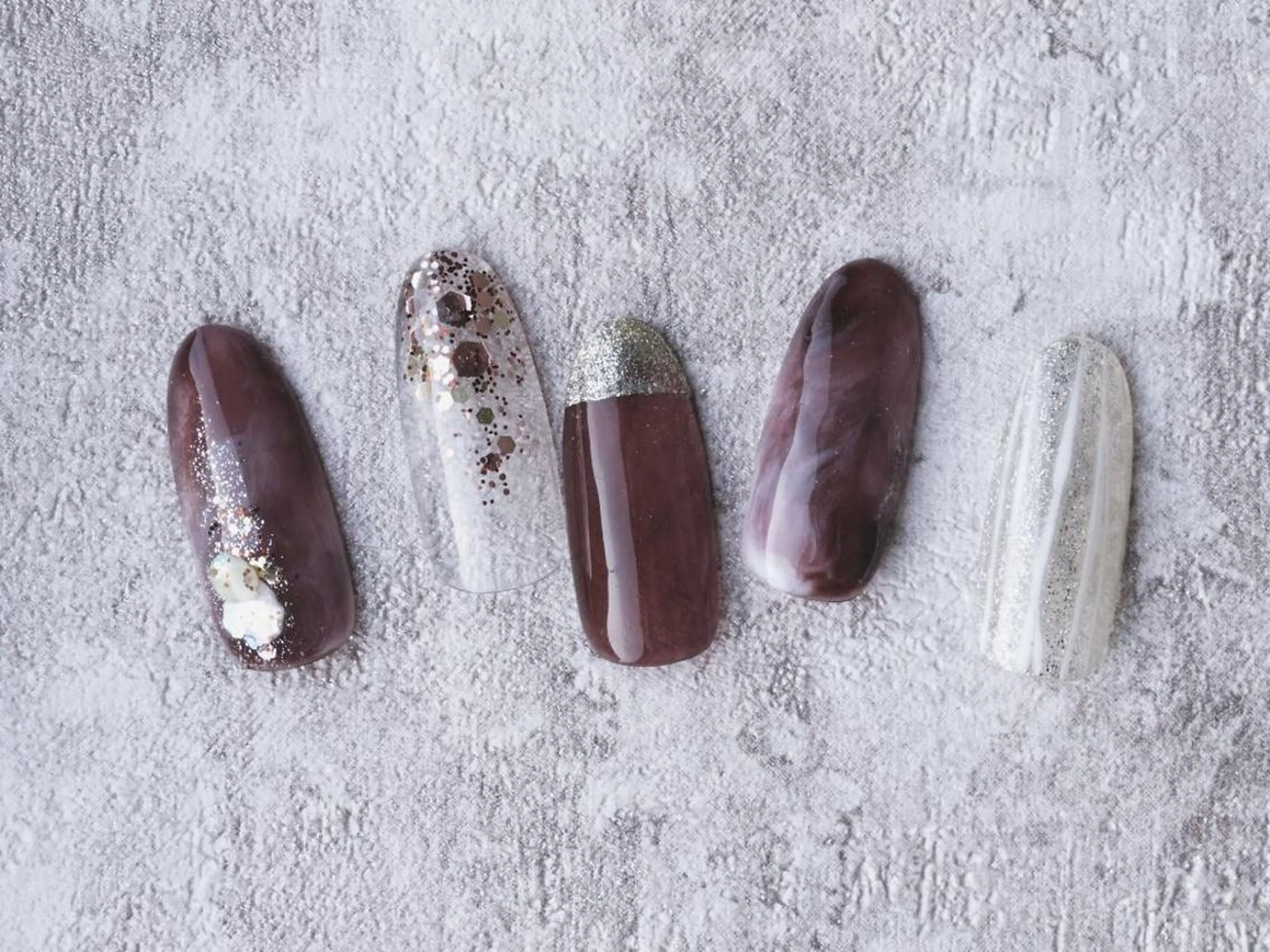 ネイル べっ甲ネイル ニュアンスネイル Leendenail 【リエンダネイル】のネイルデザイン