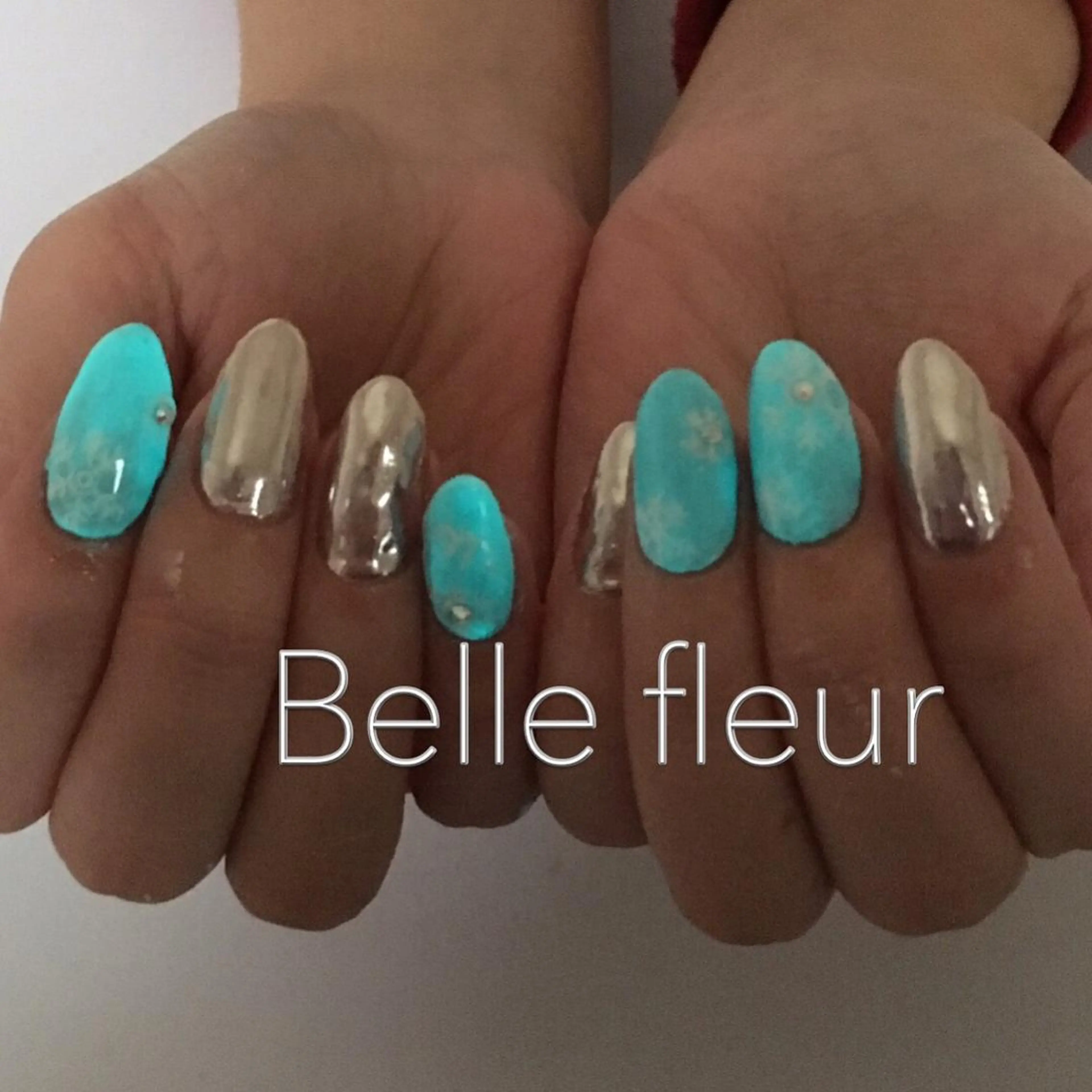 ロング ネイル Belle fleurのネイルデザイン