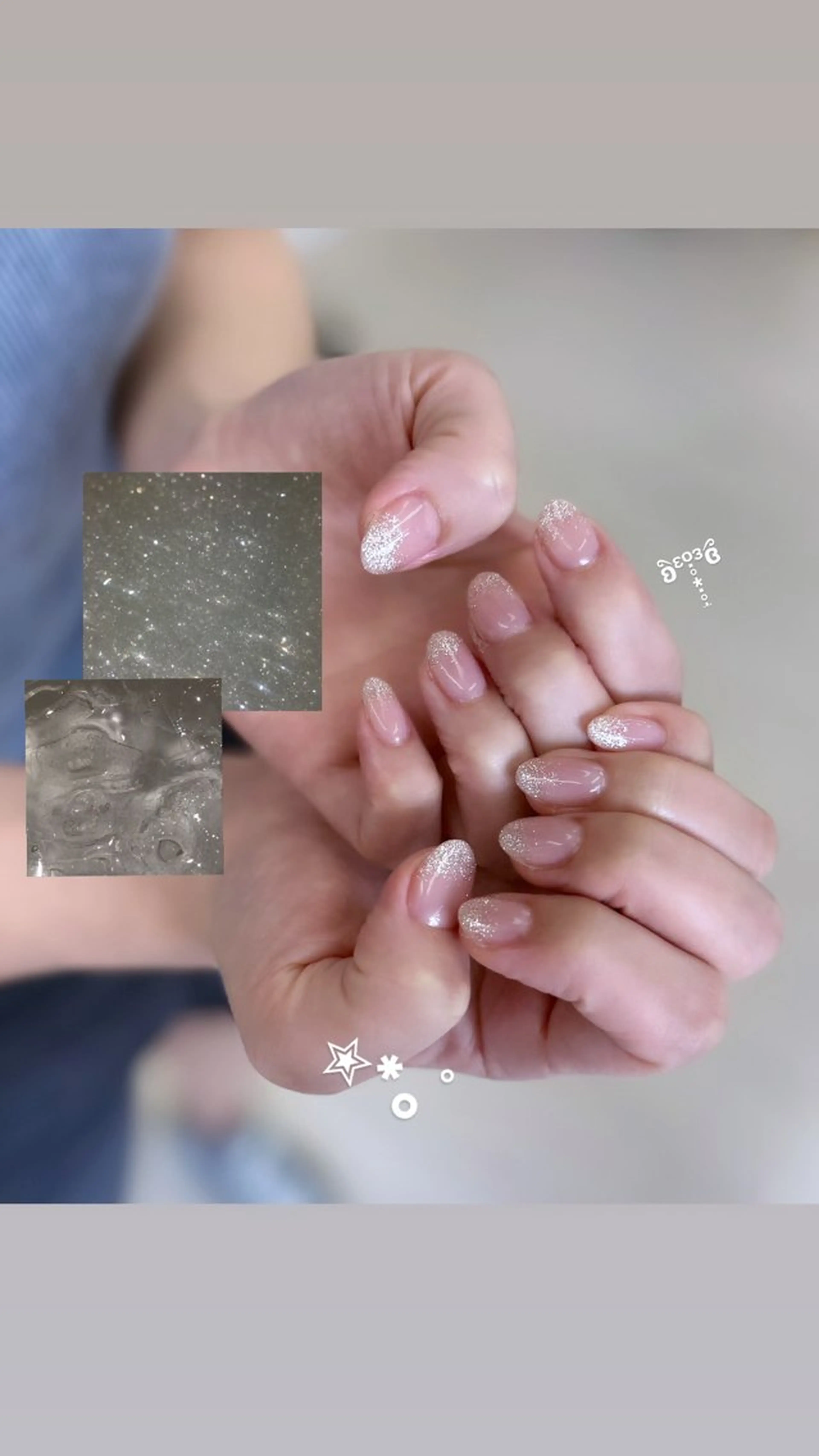 ネイル フラッシュネイル グラデーション ハンドネイル Bianca 清原 陽菜果.°ʚ🎀ɞ°のネイルデザイン