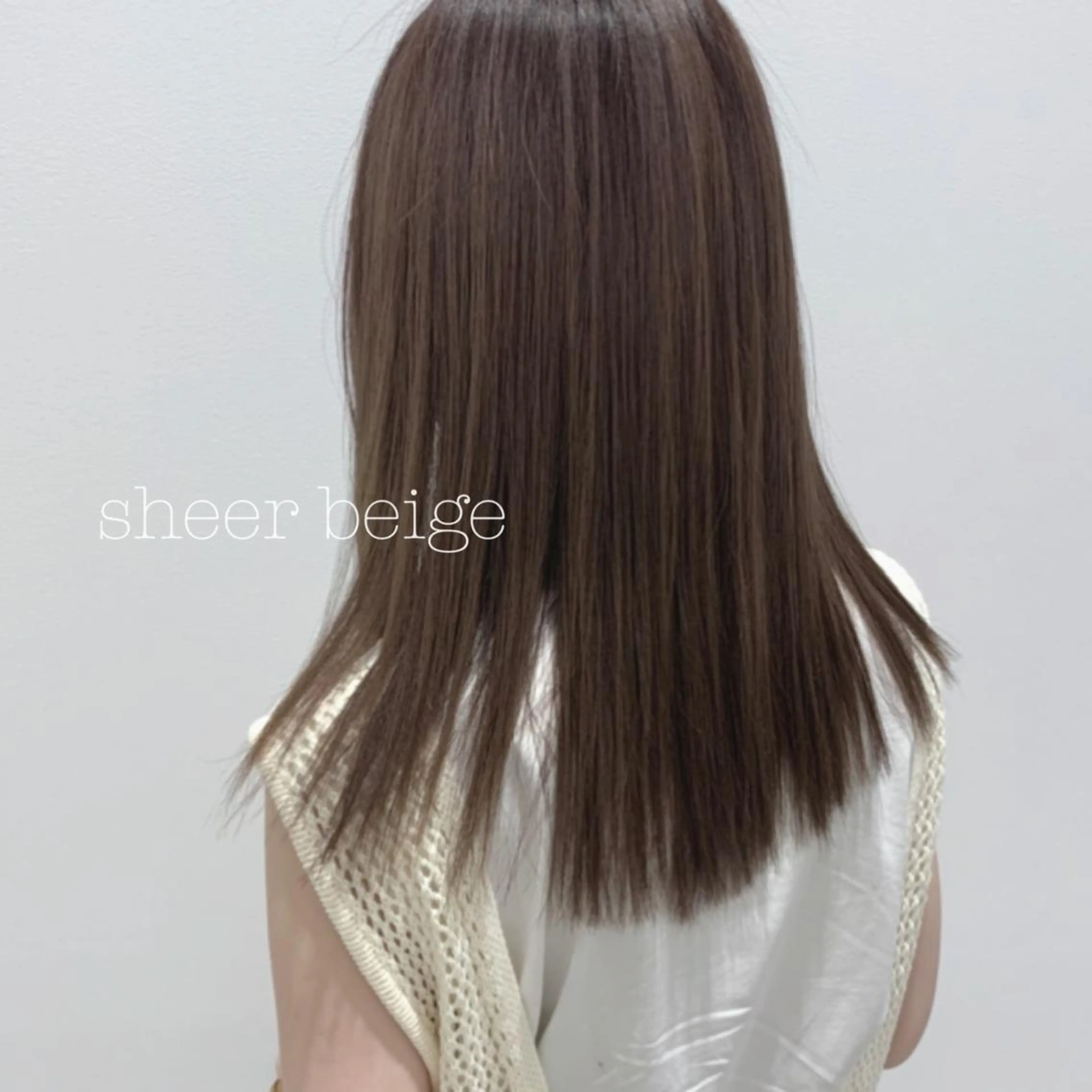 セミロング カラー ぱつっとボブ/ 小野あかねのその他イメージ