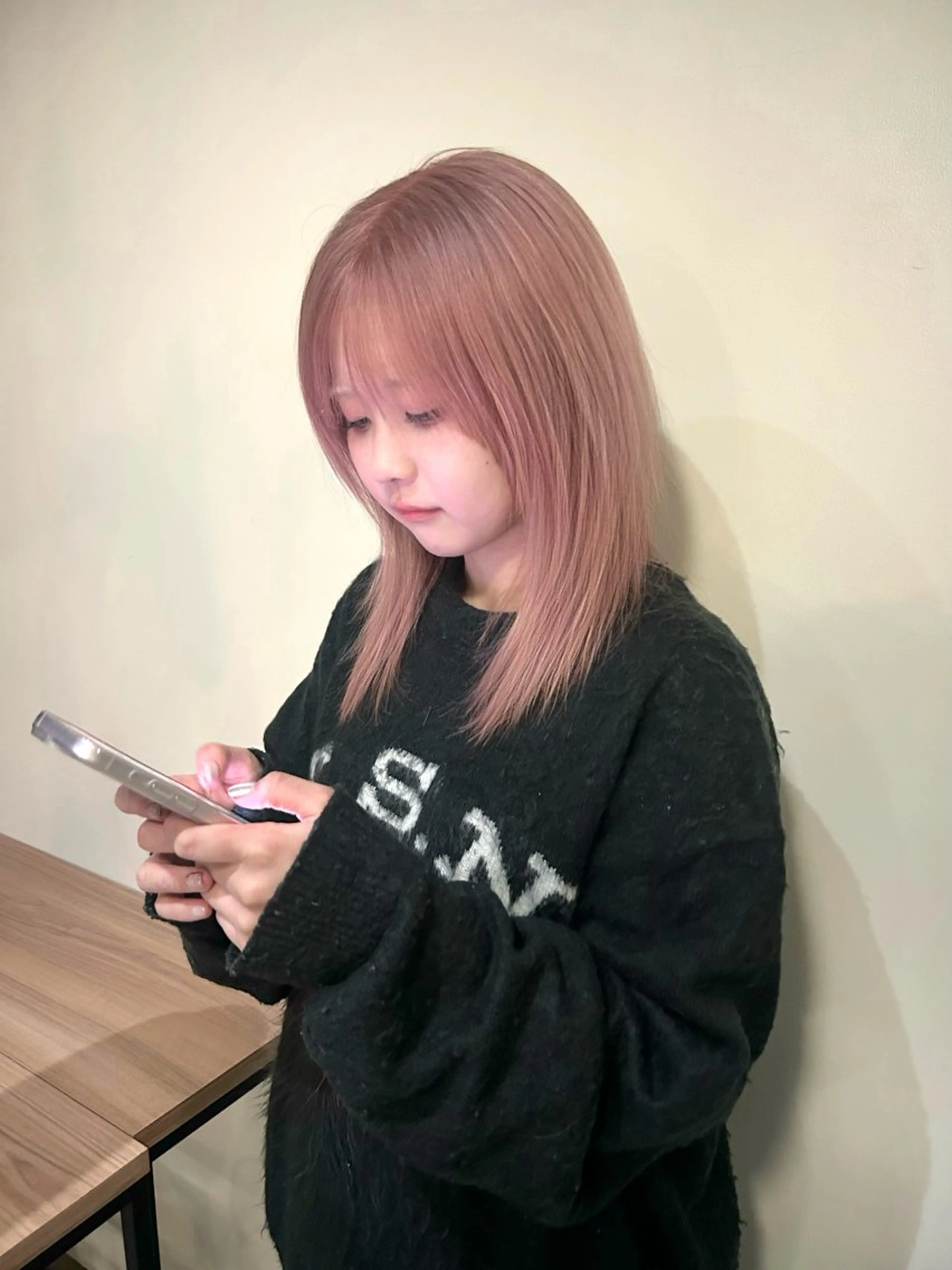 ミディアム カラー ヘアカラー レイヤーカット/ダブ ルカラー/EMIRIのヘアスタイル