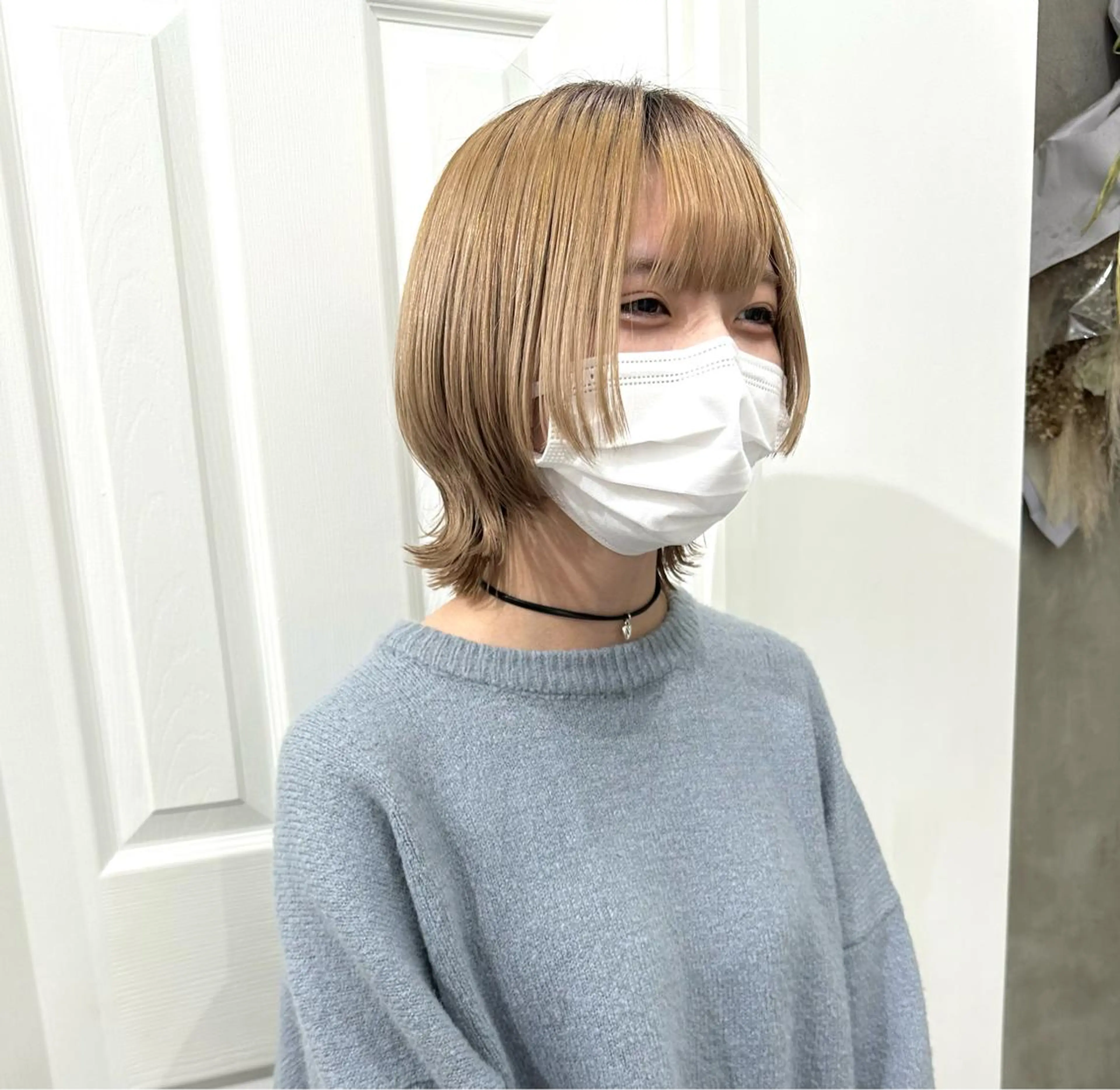 ショート カラー パーマ ヘアアレンジ メンズ 抜きっぱなしブロンド ササキカズマのヘアスタイル