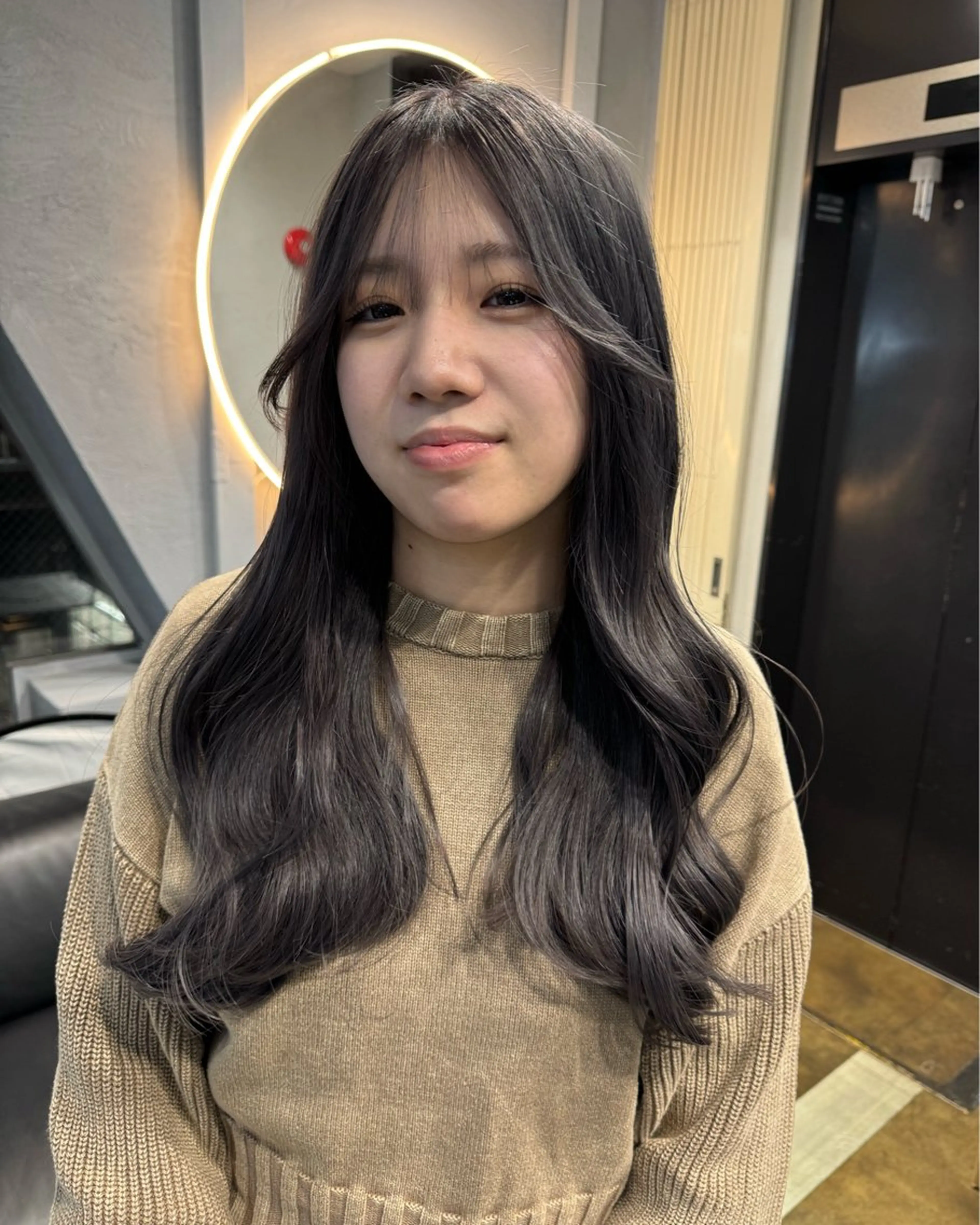 セミロング カラー dao/ミルクティー /ブラウン/ブロンドのヘアスタイル