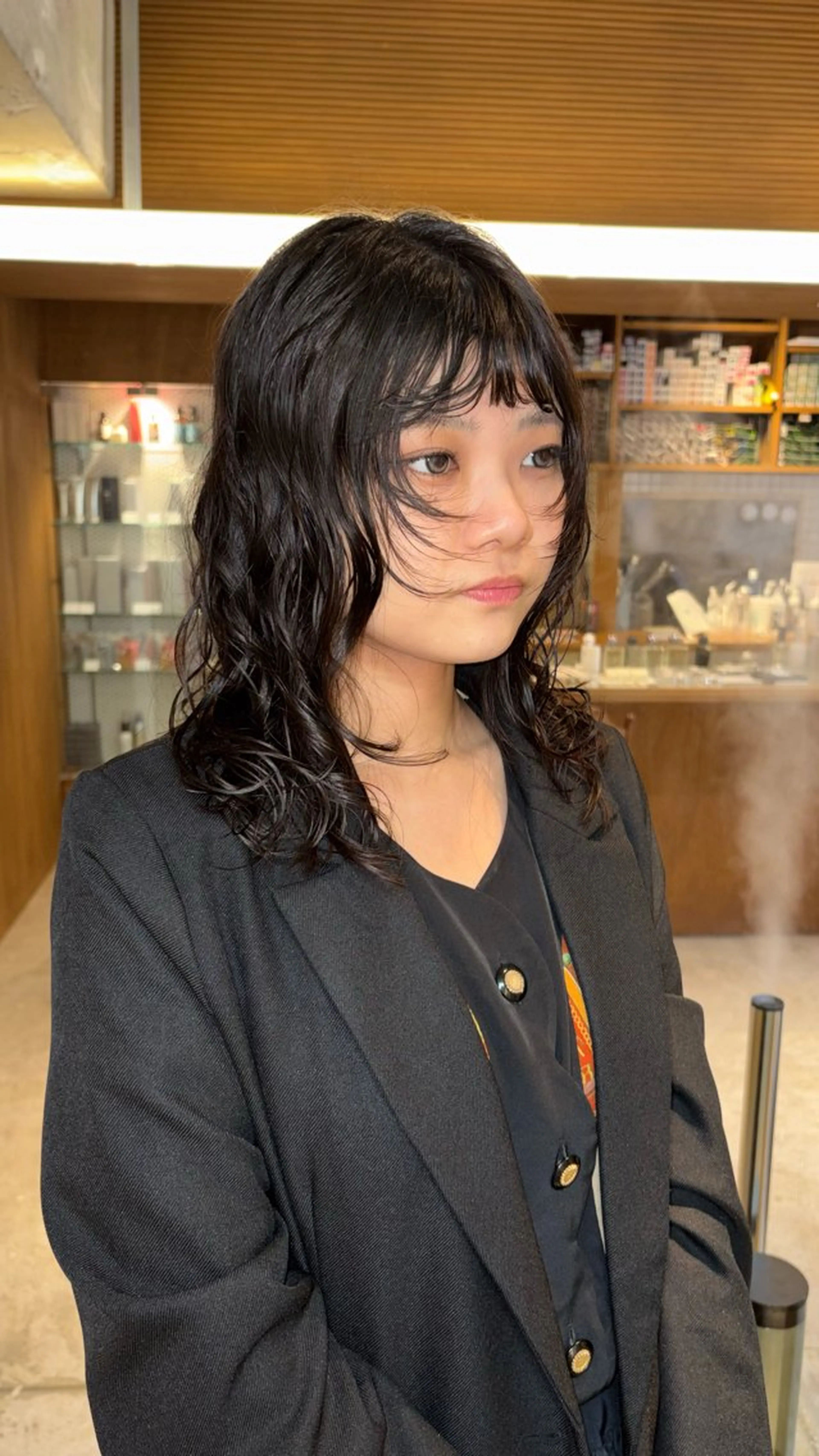 ロング パーマ レイヤーカット カット パーマ パ ルのヘアスタイル