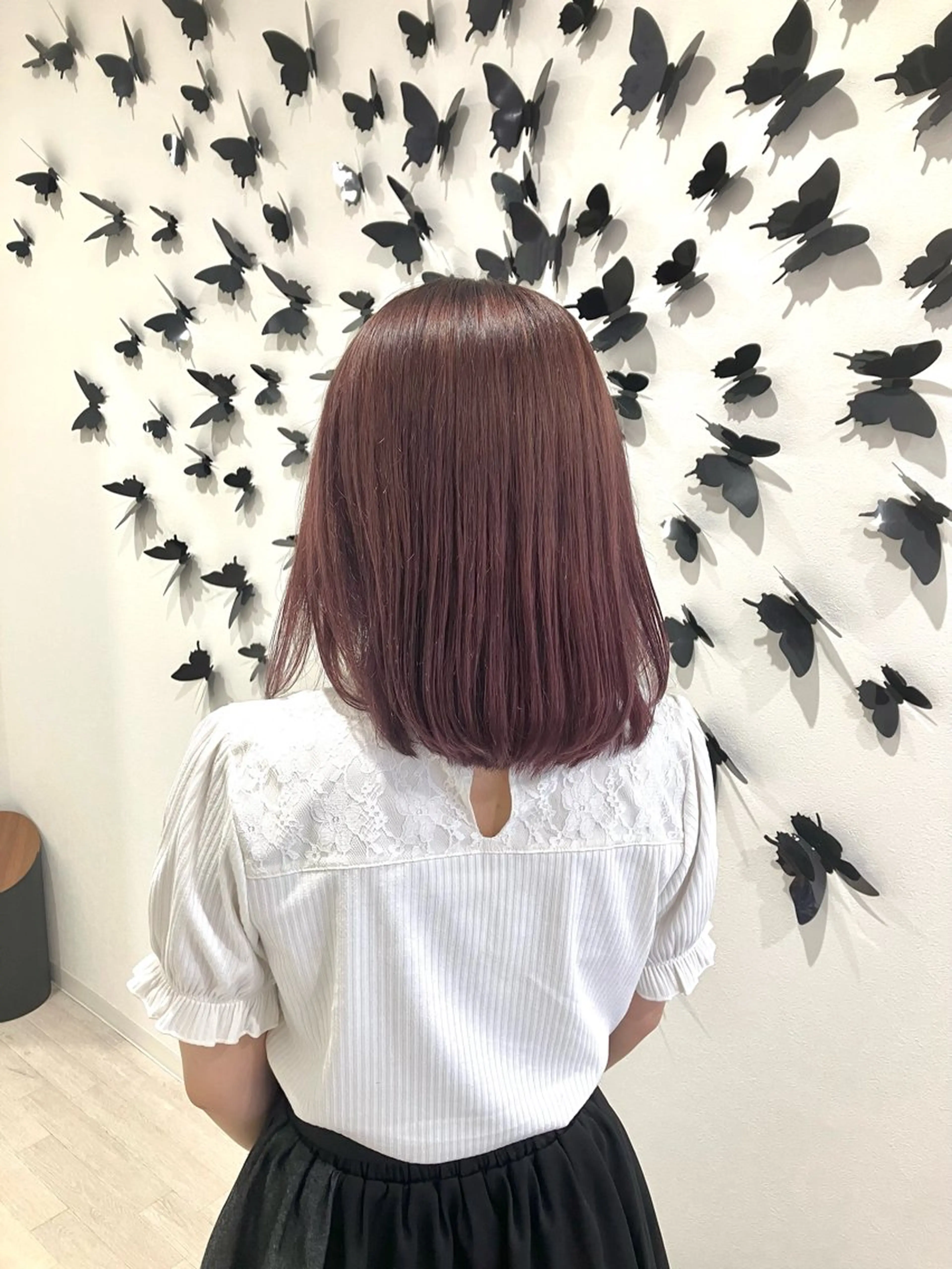 セミロング カラー ヘアカラー Re:st所属・Miyavi/カラー ショートボブのヘアスタイル