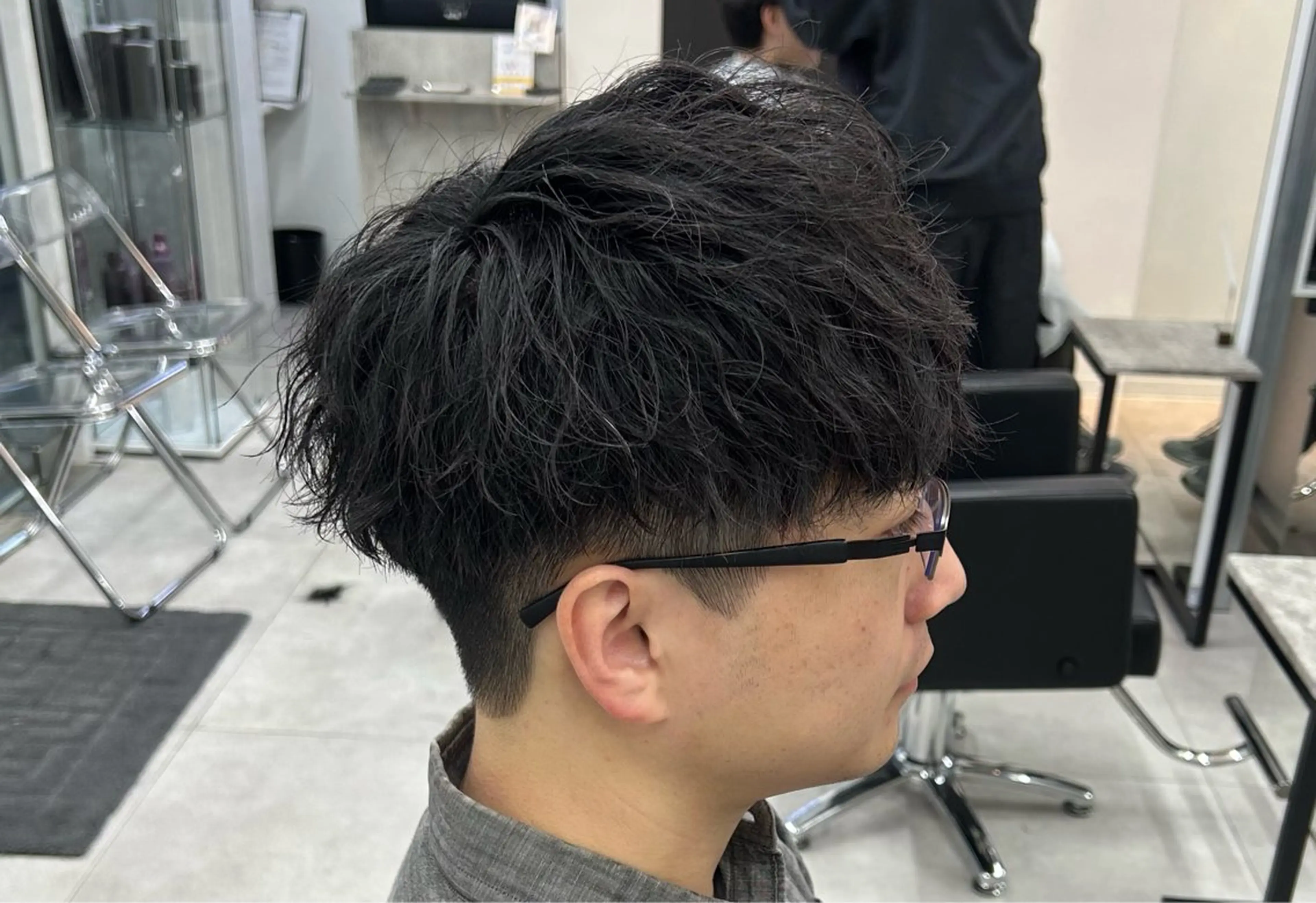 ショート パーマ メンズ カット ヘアカラー 女性目線で作るメンズ パーマ☑️/Renaのヘアスタイル