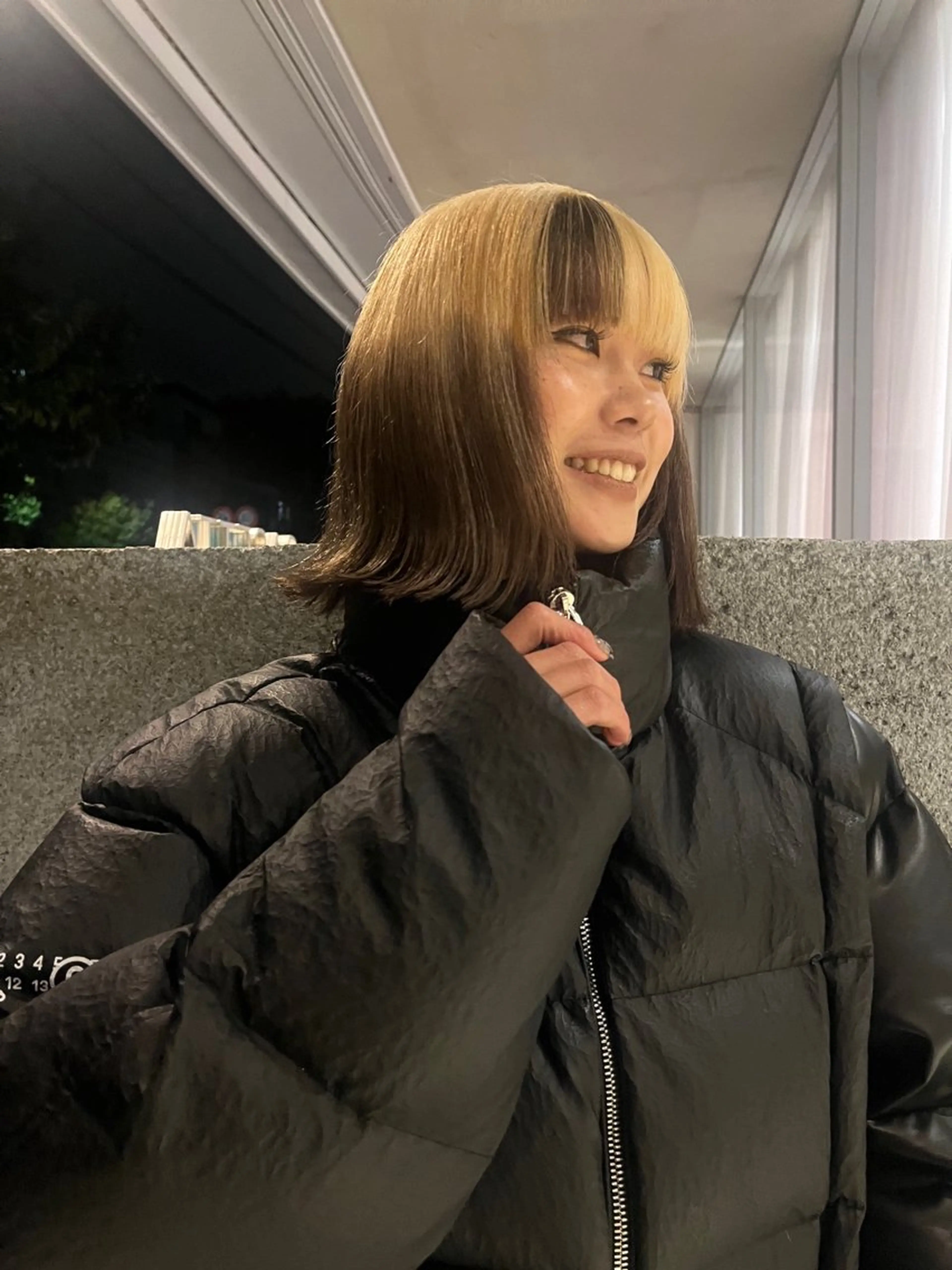 セミロング カラー レイヤーカット/ ダブルカラーサクライのヘアスタイル