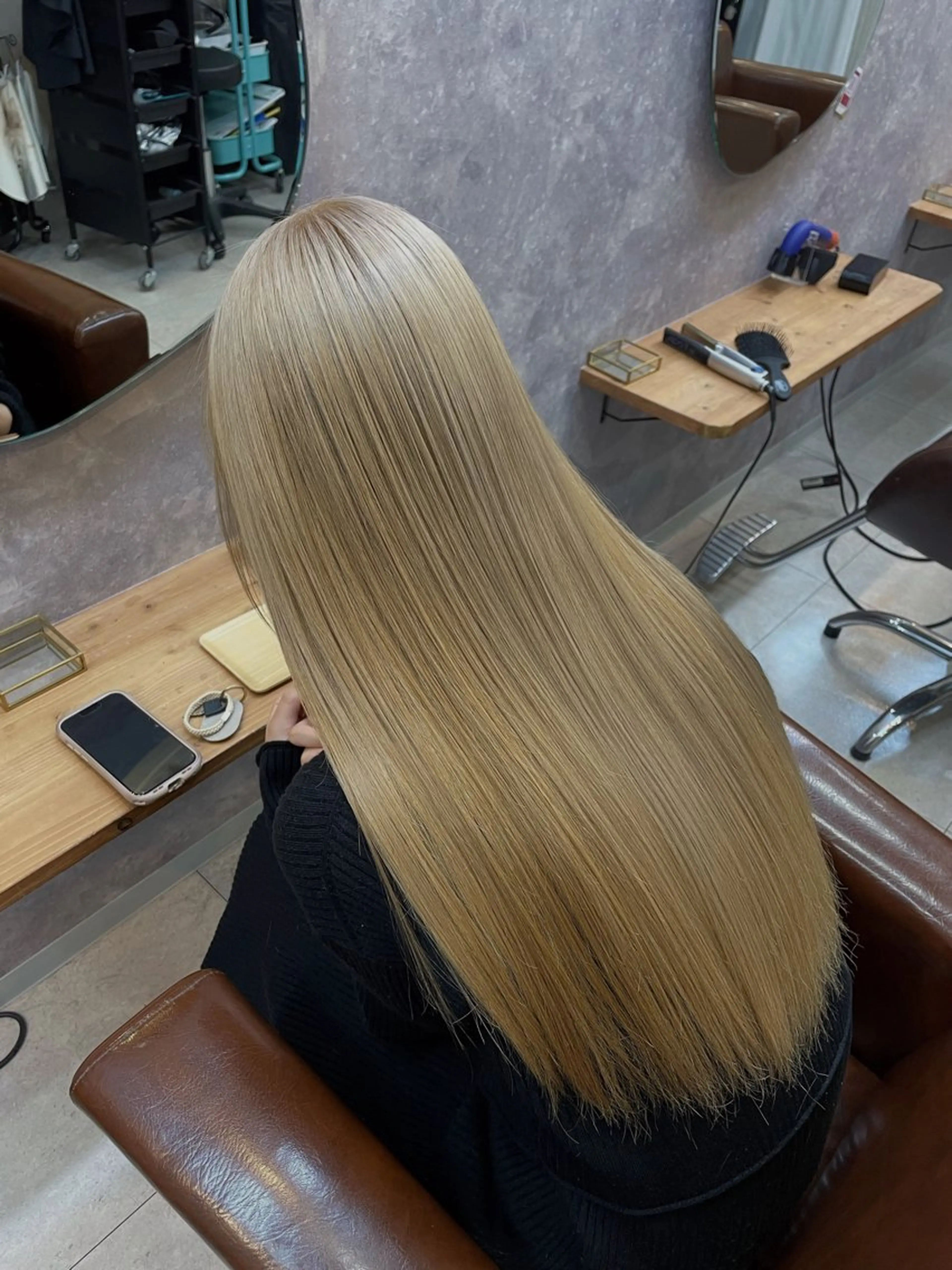 ロング カラー 中嶋 颯和のヘアスタイル