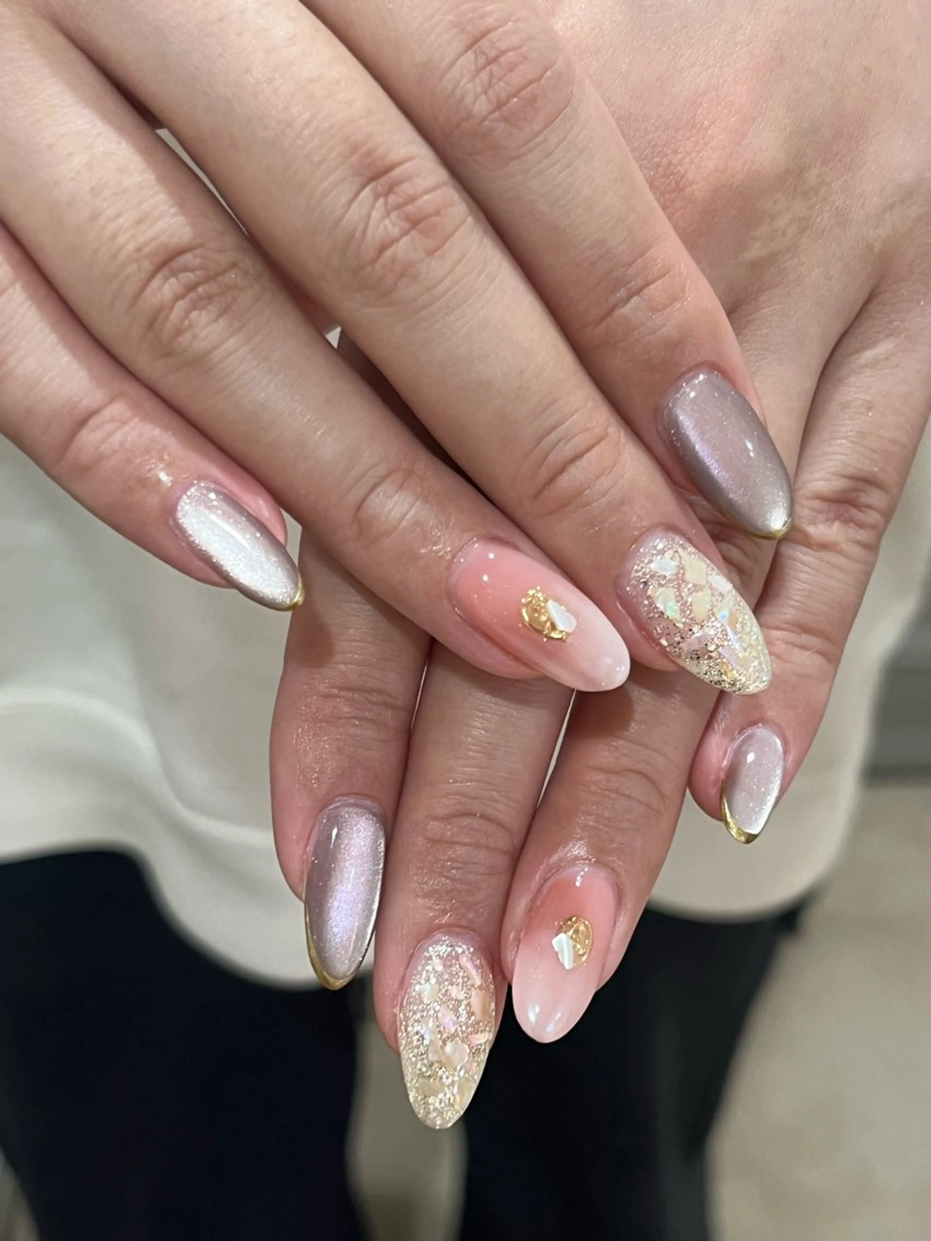 ネイル ハンドネイル Bianca 名駅　Yamazoeのネイルデザイン