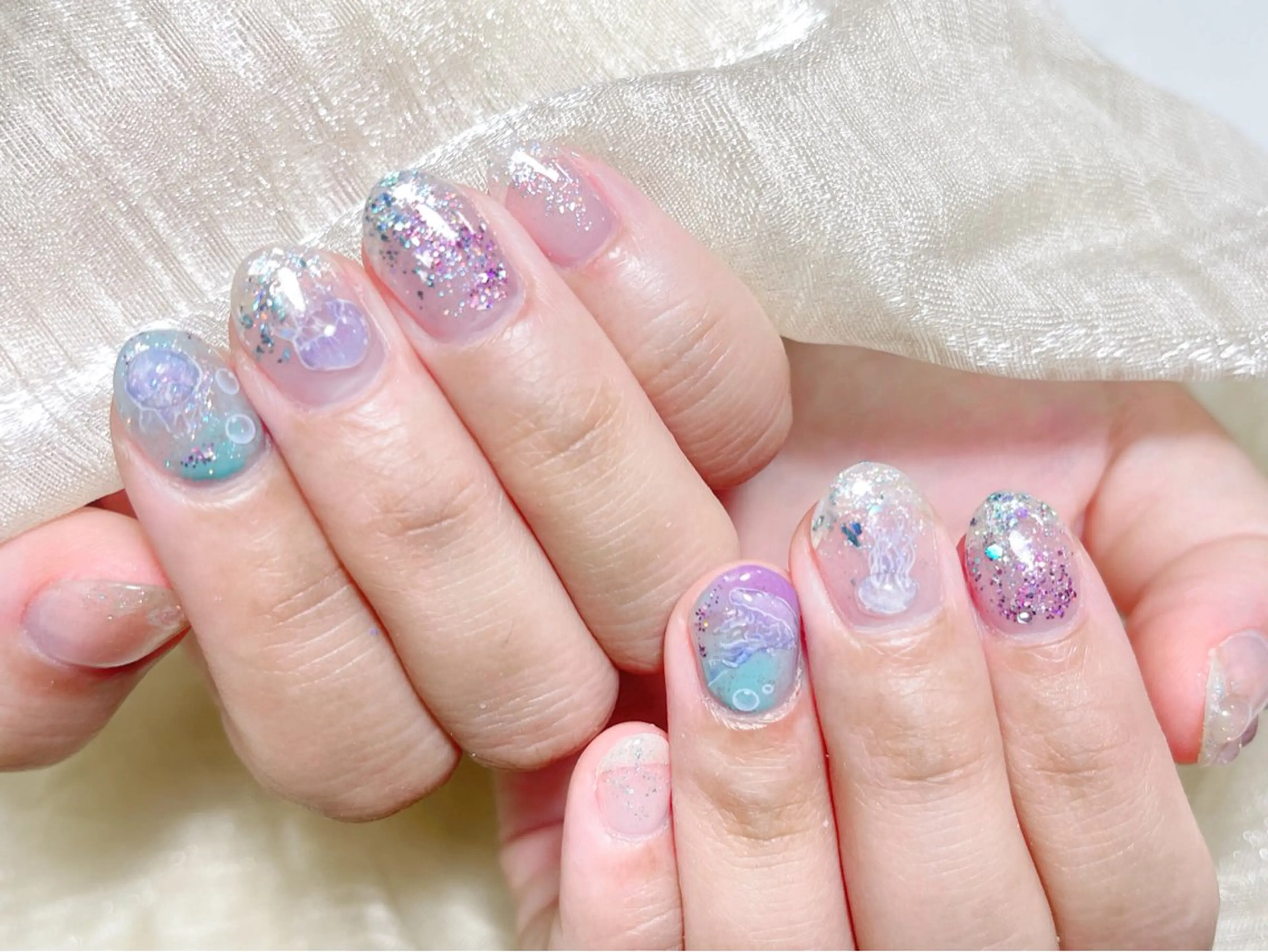 ネイル ハンドネイル 🎀ネイルサロン エクラYUI🎀のネイルデザイン