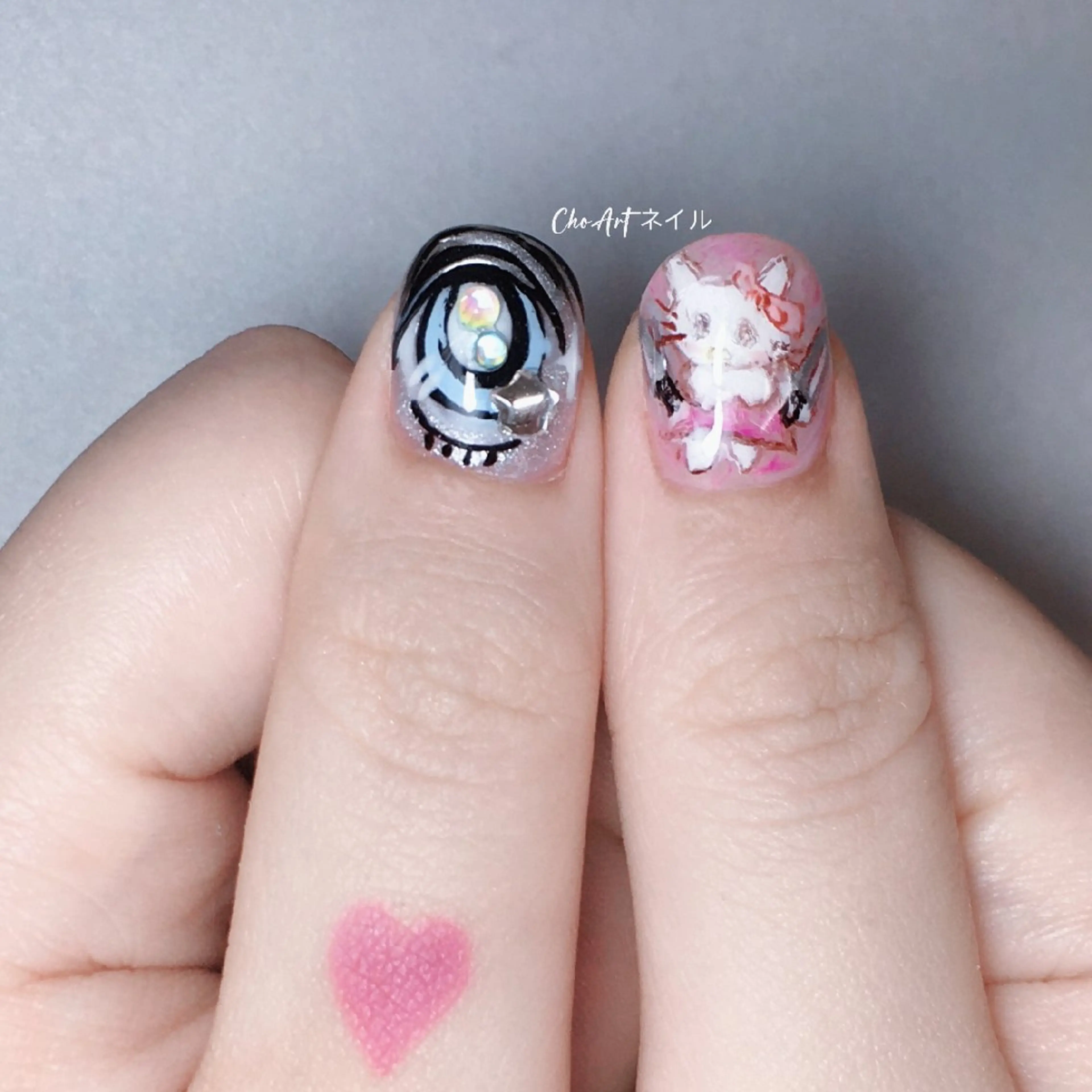 ネイル アートネイル チークネイル キラキラネイル ラメ(グリッター) マグネットネイル Cho Artネイル所属・Cho Art ネイルのネイルデザイン