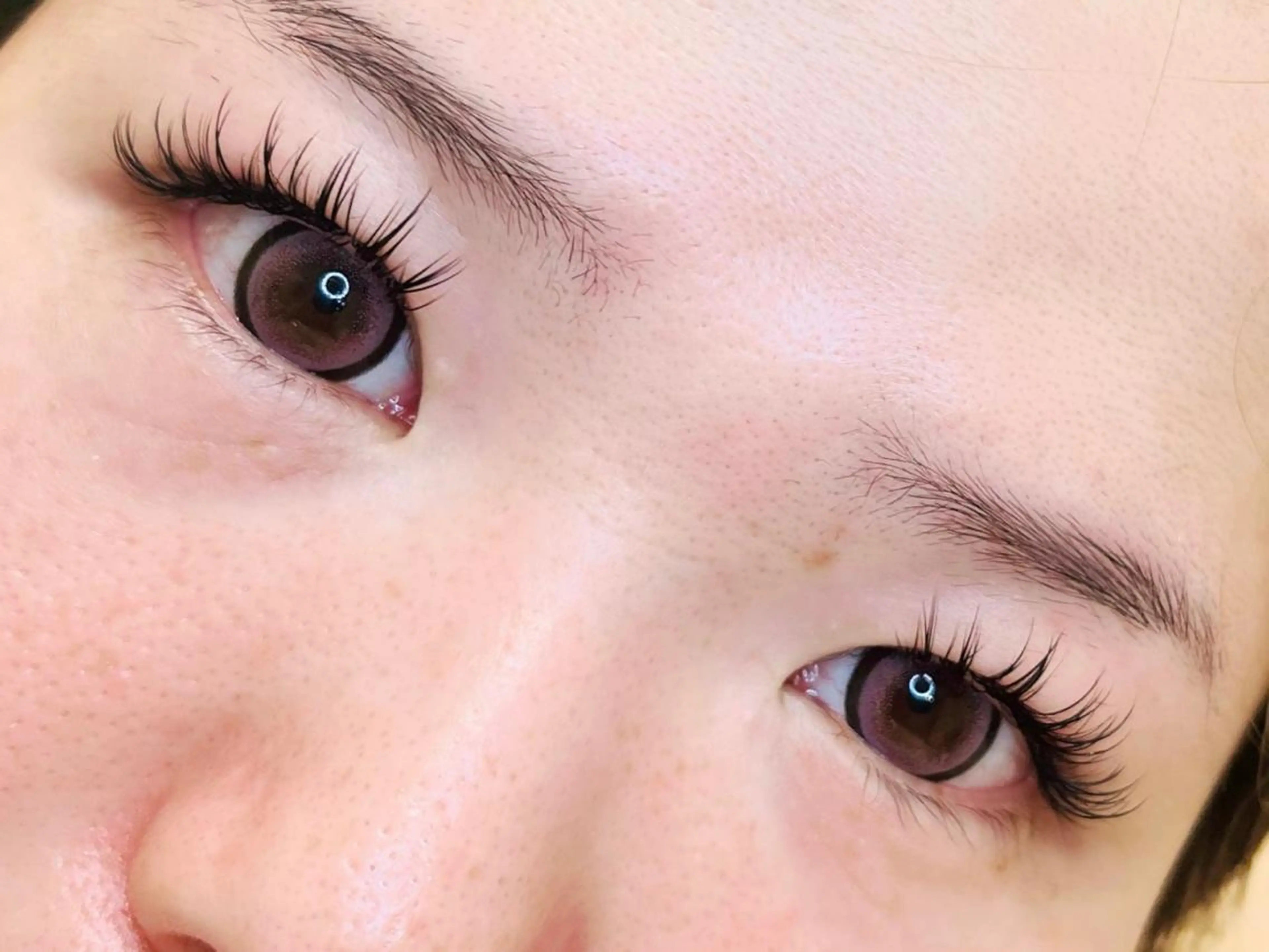 マツエク・マツパ 付け放題 バインドロック フラットラッシュ ナチュラル パリジェンヌラッシュリフト マツエク オーロラ所属・AURORA RINAのマツエク・マツパデザイン