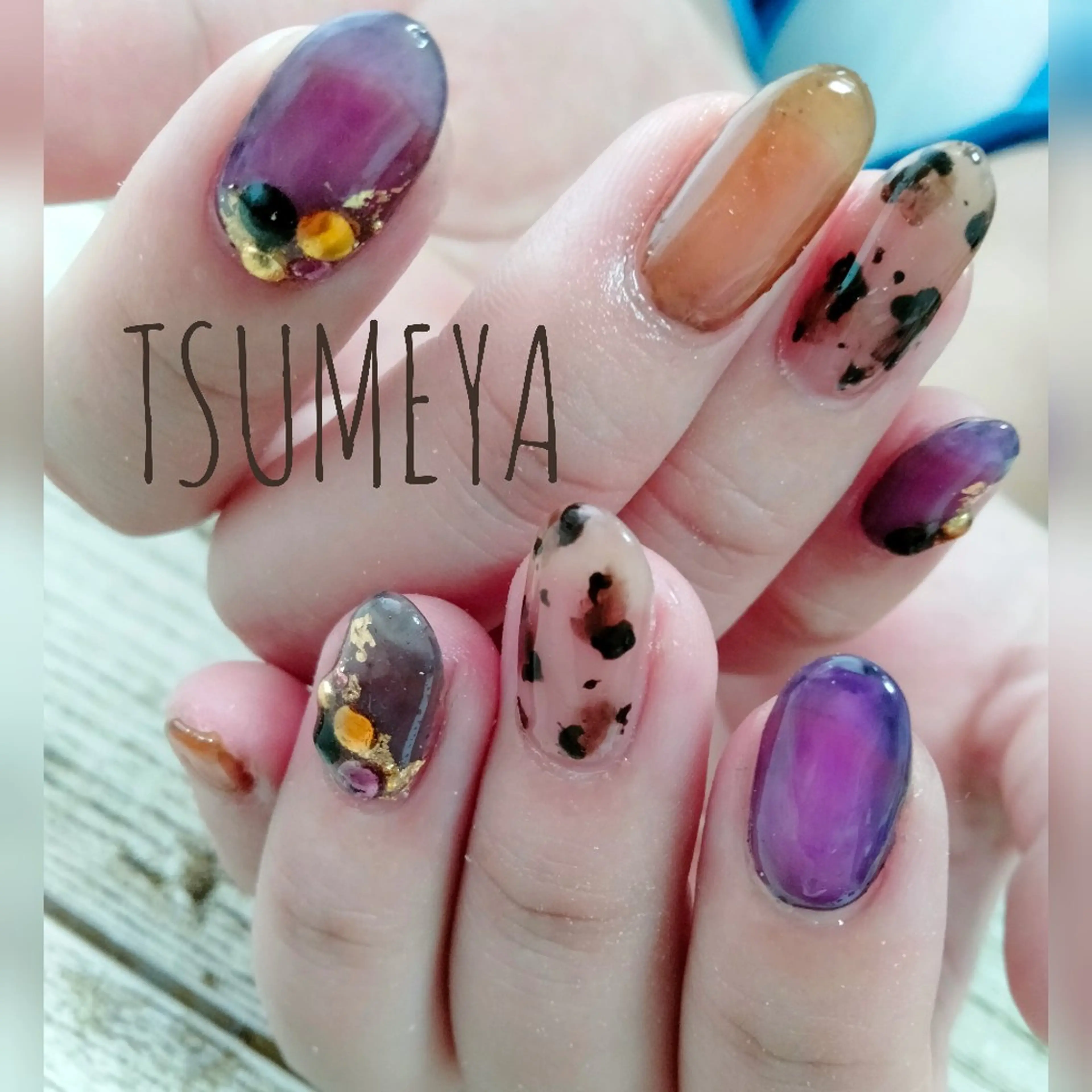 ネイル アニマル柄 ハロウィン ハンドネイル _TSUMEYA _のネイルデザイン