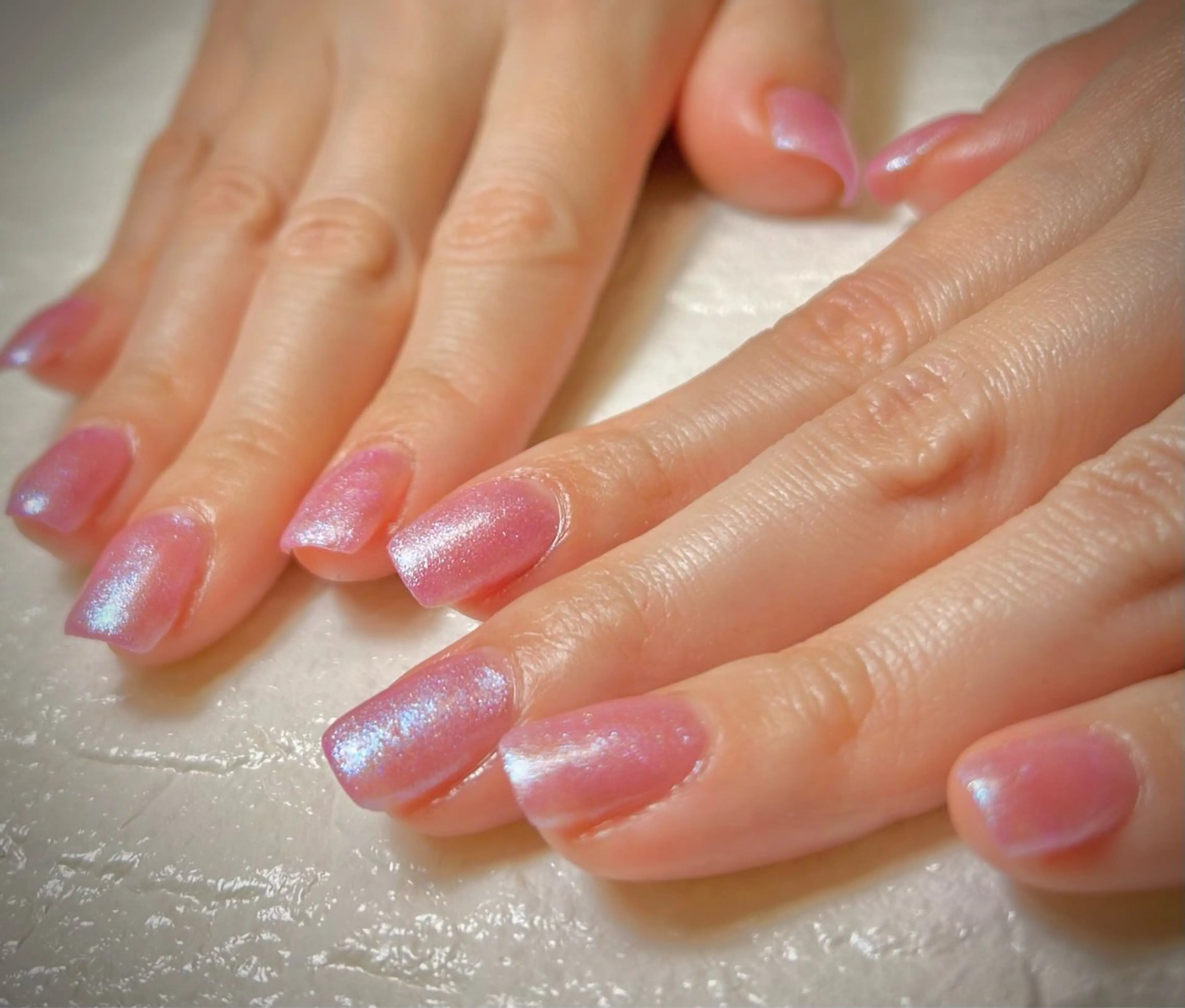 ネイル ピンク 深爪・自爪育成専門 MAHALOHIのネイルデザイン