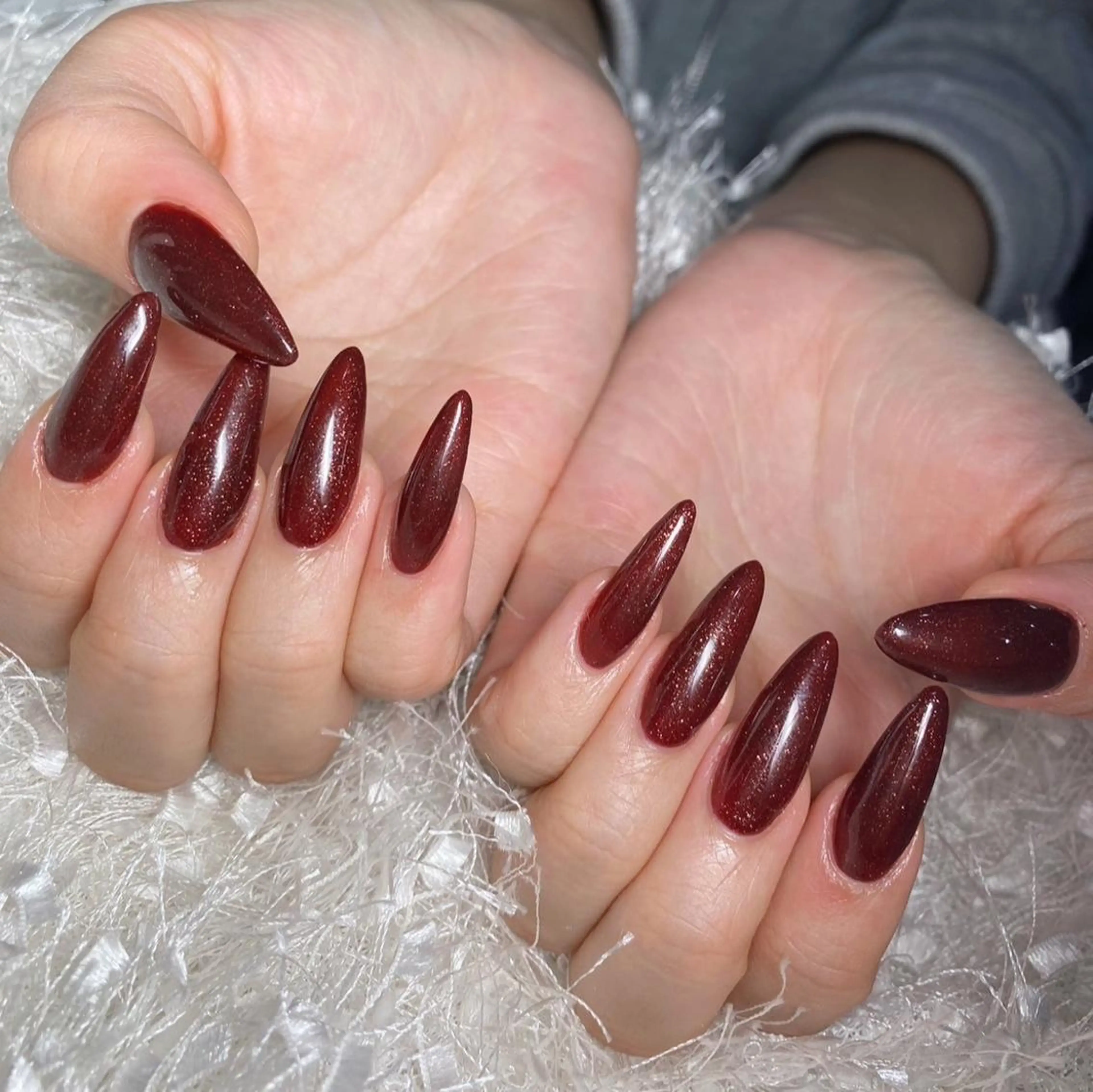 ネイル 長さ出し フレンチネイル ジェルネイル グラデーション 韓国ネイル ハンドネイル Nail&eye Belire 新宿のネイルデザイン