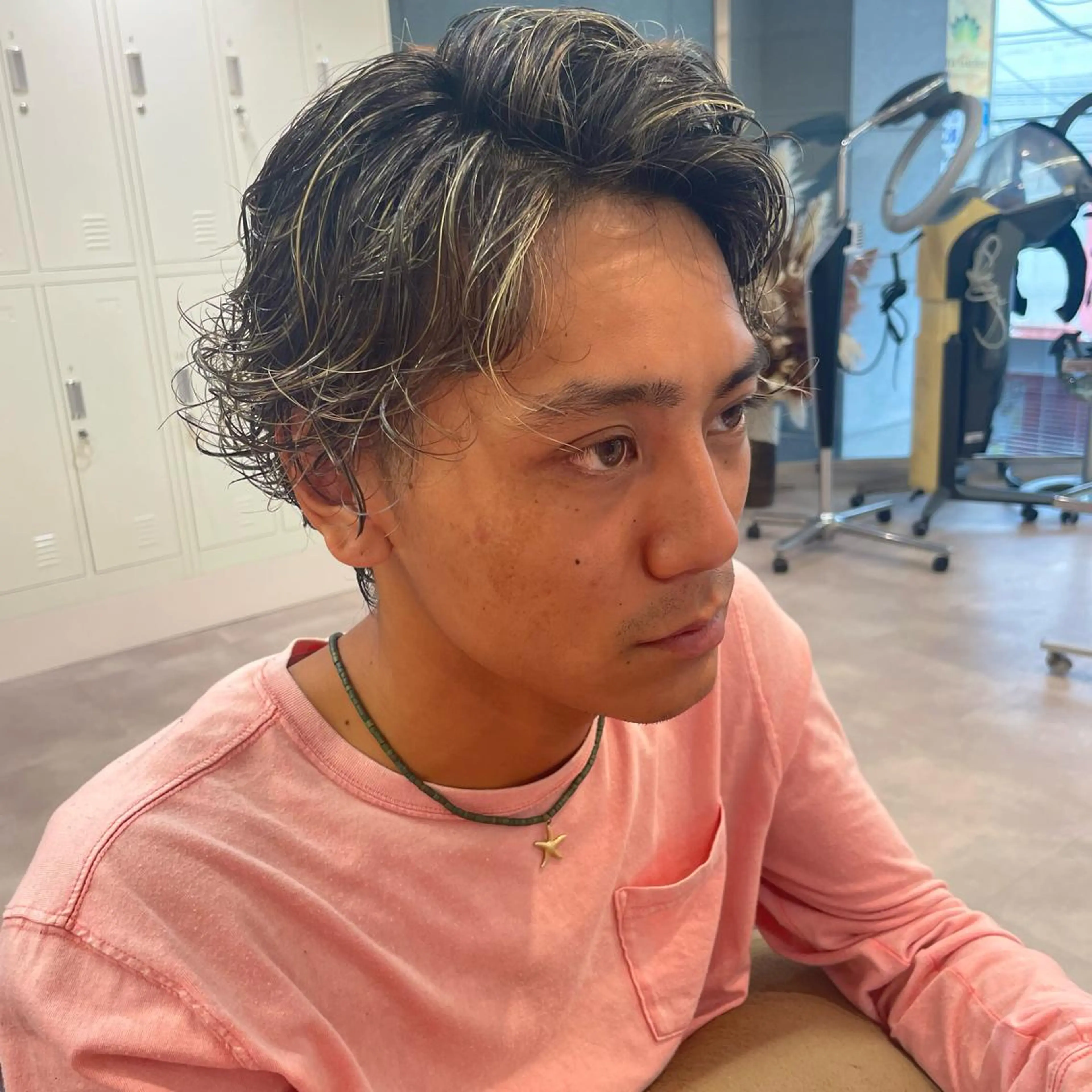 カラー パーマ メンズ カット ヘアカラー 松永 梨央のヘアスタイル