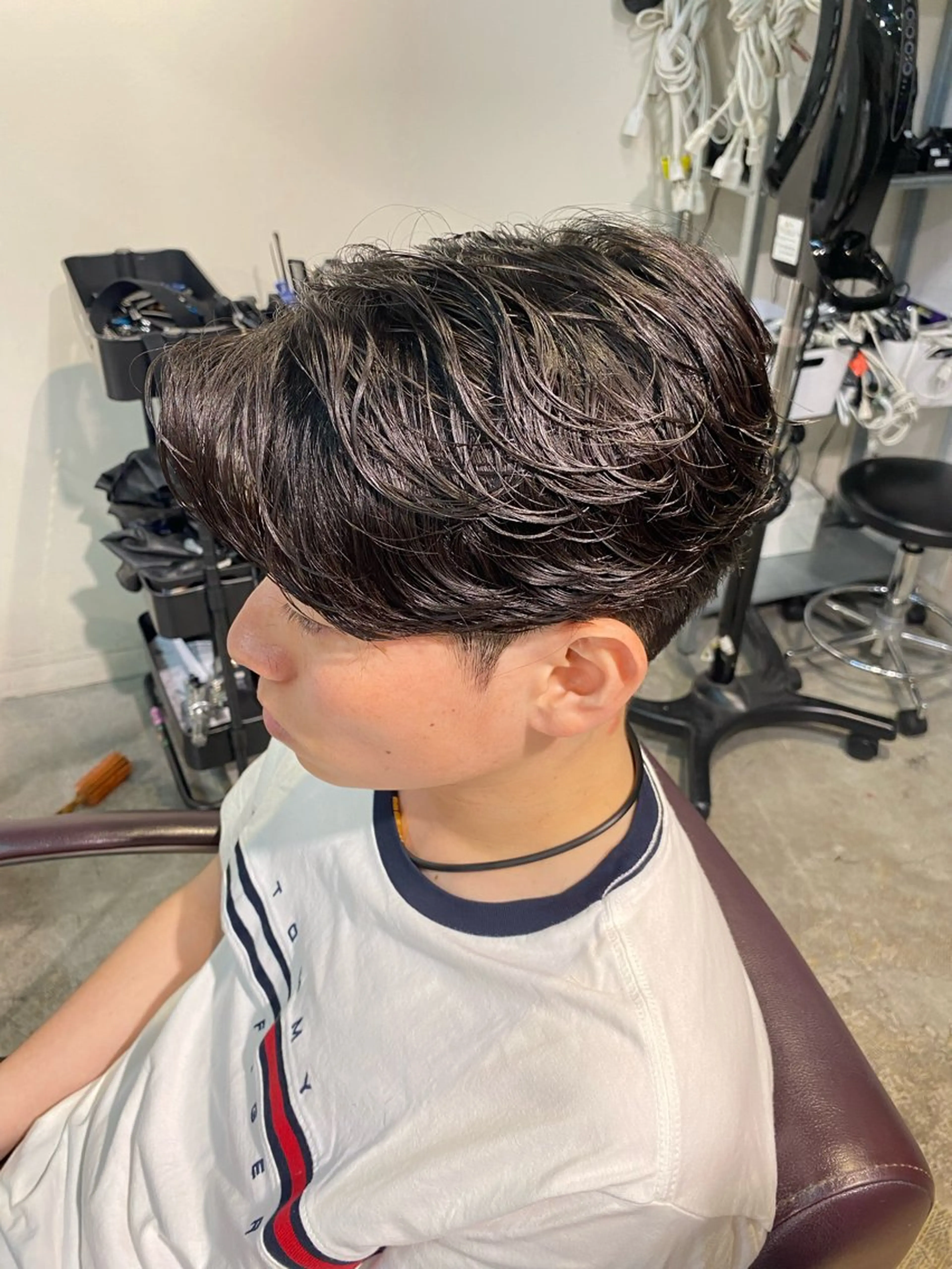 パーマ メンズ カット パーマ パーマ特化/フェザー パーマシャドウ/真生のヘアスタイル