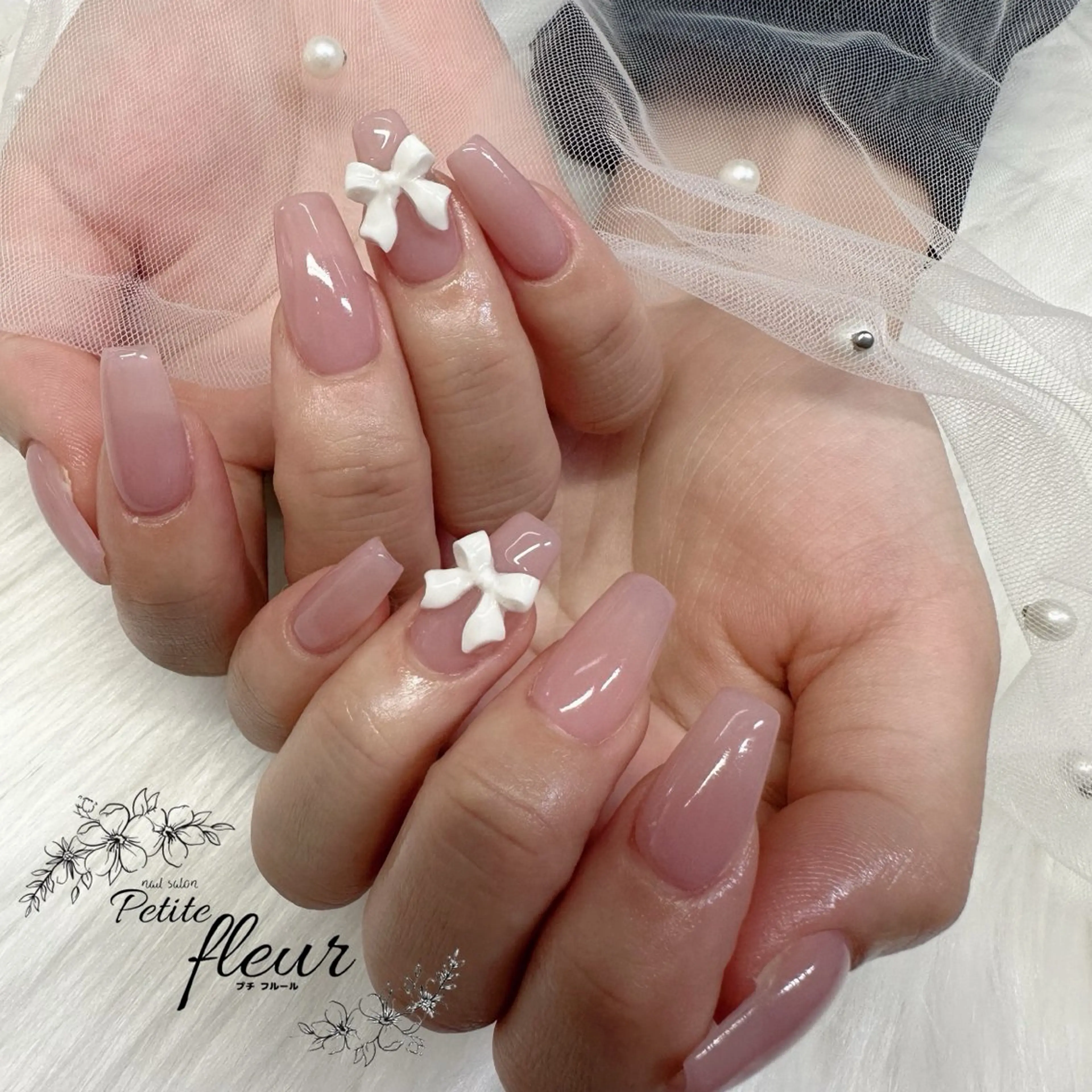 ネイル ジェルネイル ピンク ネイルチップ ハンドネイル ❁⃘*。Petite fleur❁⃘*りさのネイルデザイン