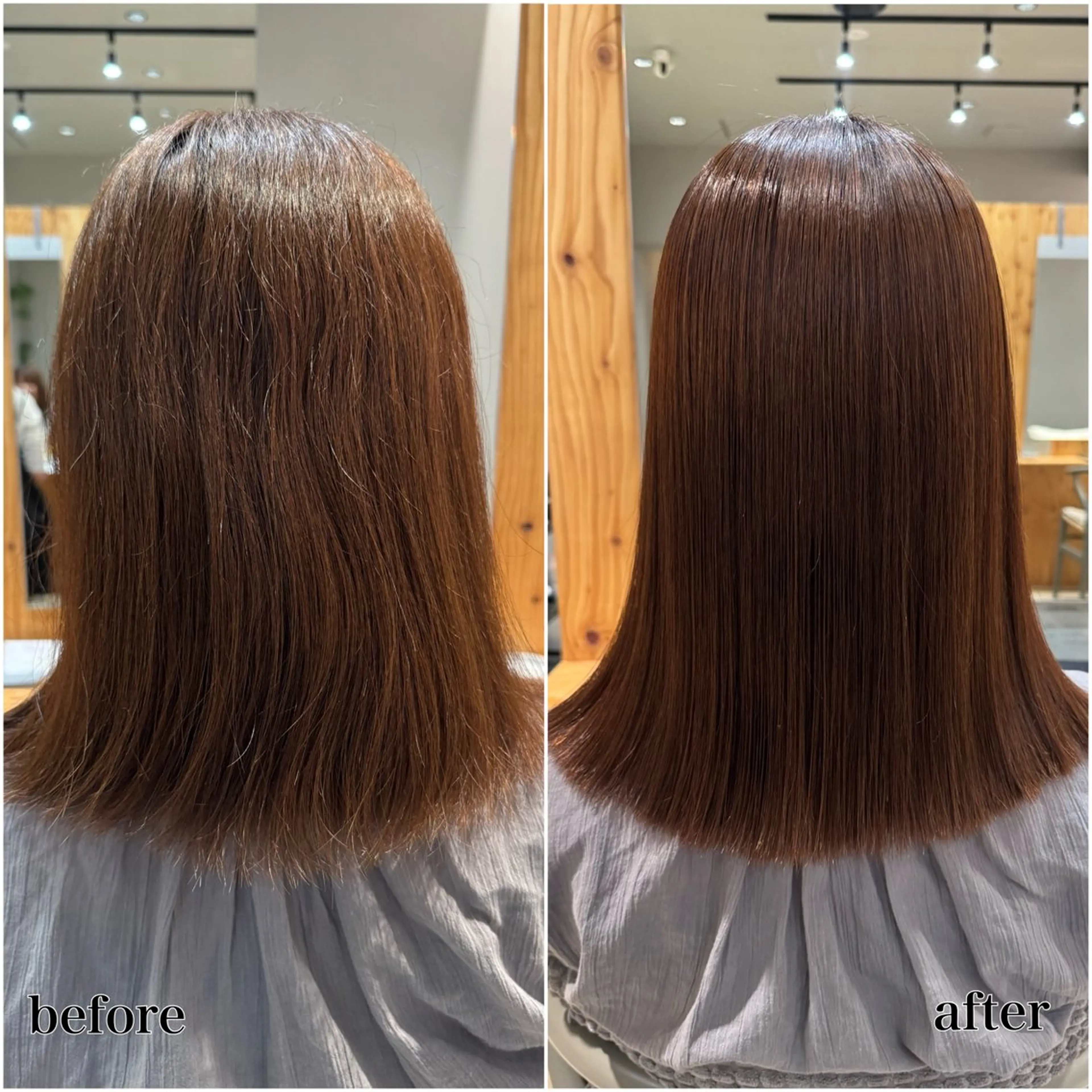 セミロング カット 縮毛矯正 トリートメント 🌿レイヤーボブ/パ ーマ🌿　木梨健太のヘアスタイル