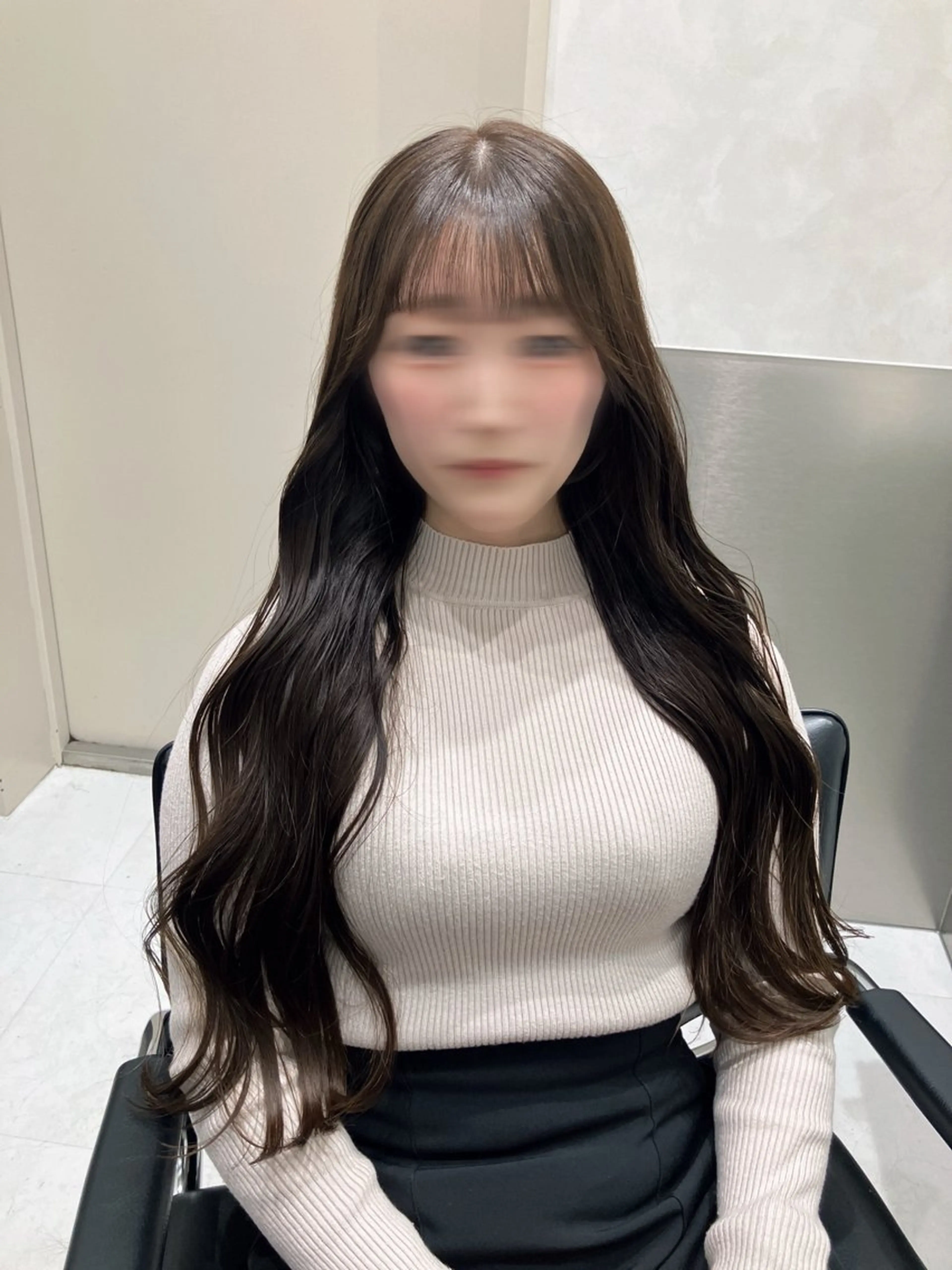 ロング カラー カット ヘアカラー トリートメント GO TODAY SHAIRE SALON原宿vita店舗所属・💖ブリーチなし透明 感💖ASAHIのヘアスタイル