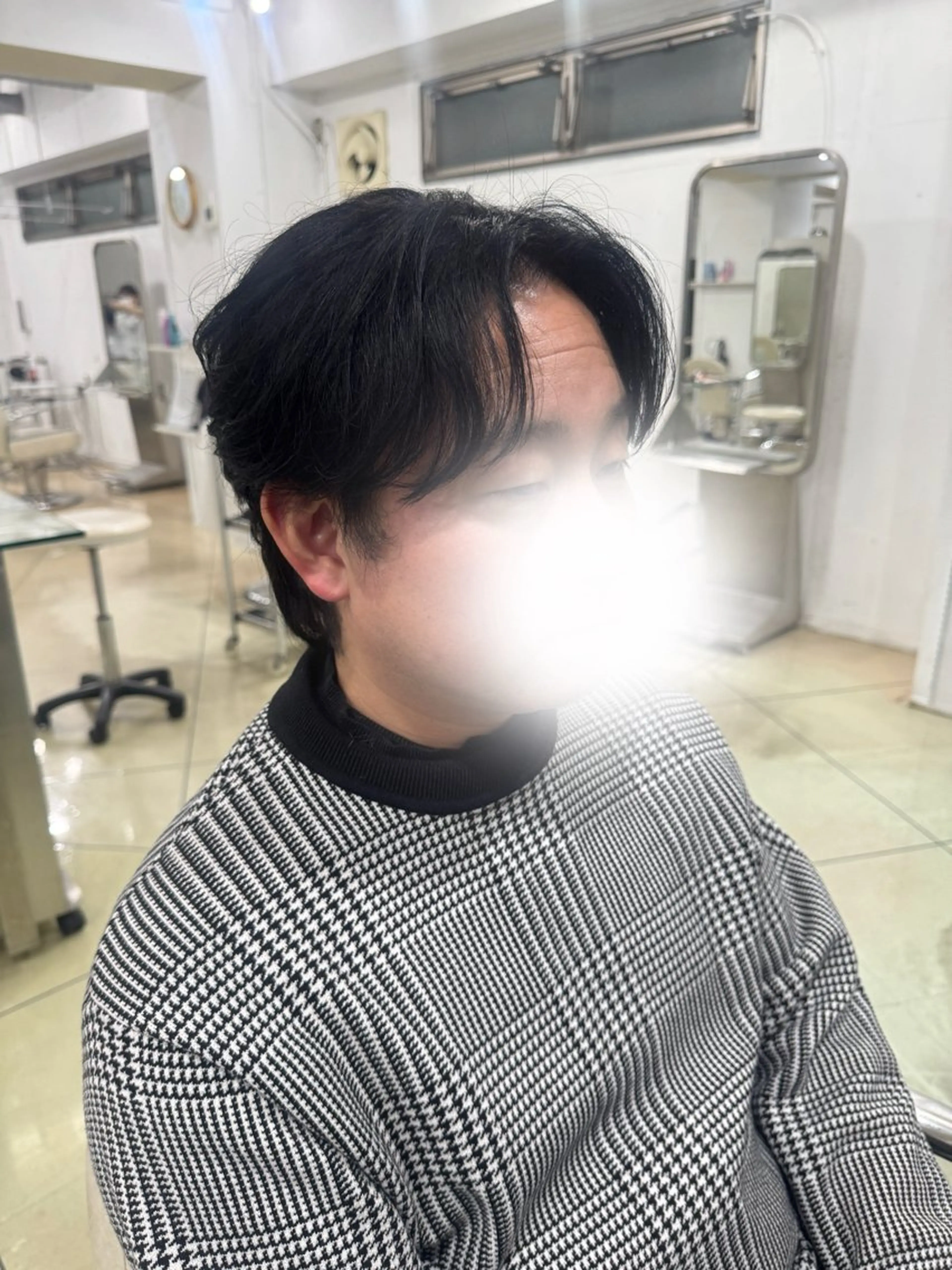 ショート メンズ センターパート カット ✂︎レディース のメンズカット屋さんのヘアスタイル