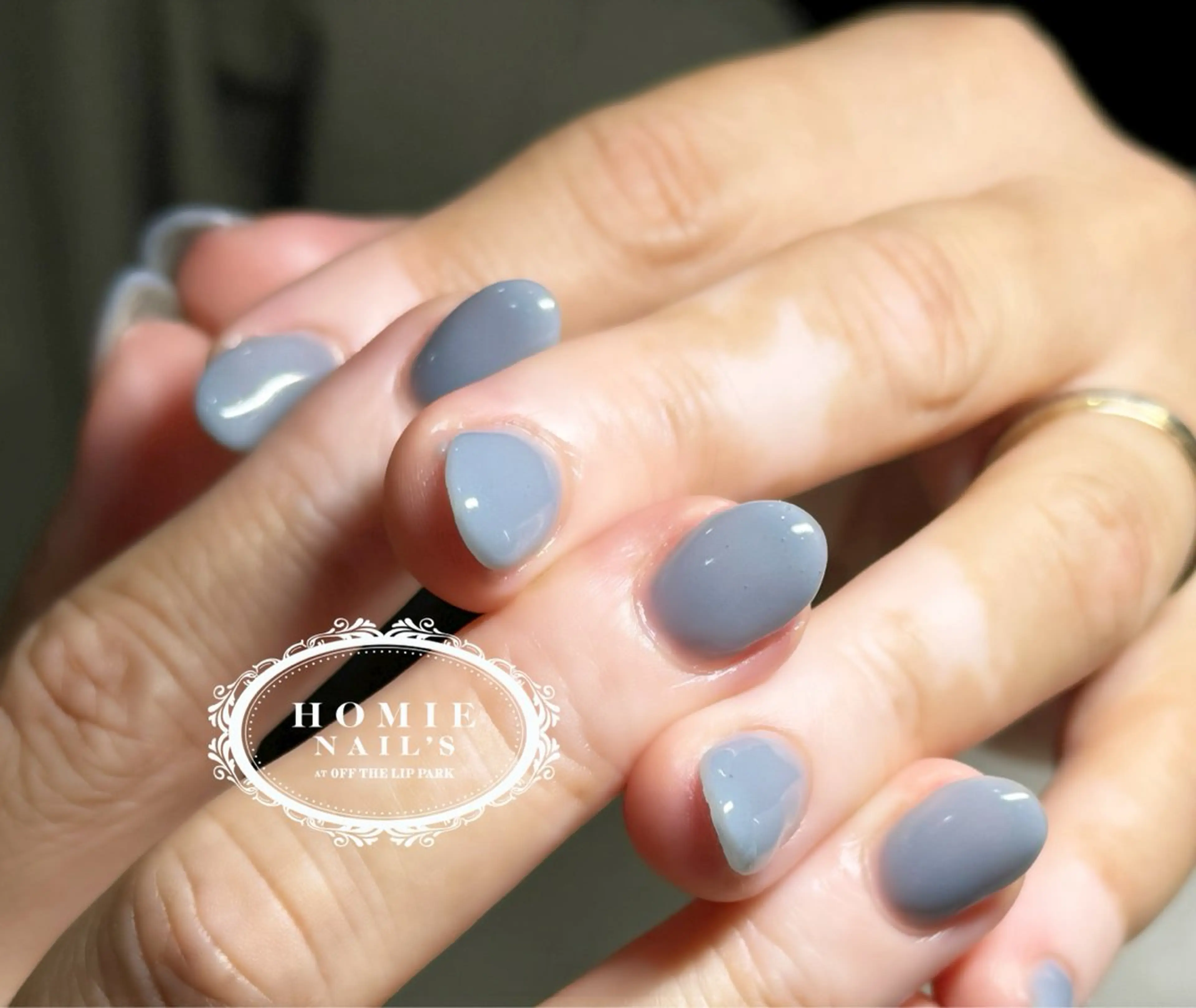 ネイル ブルー オフザリップパーク Asamiのネイルデザイン