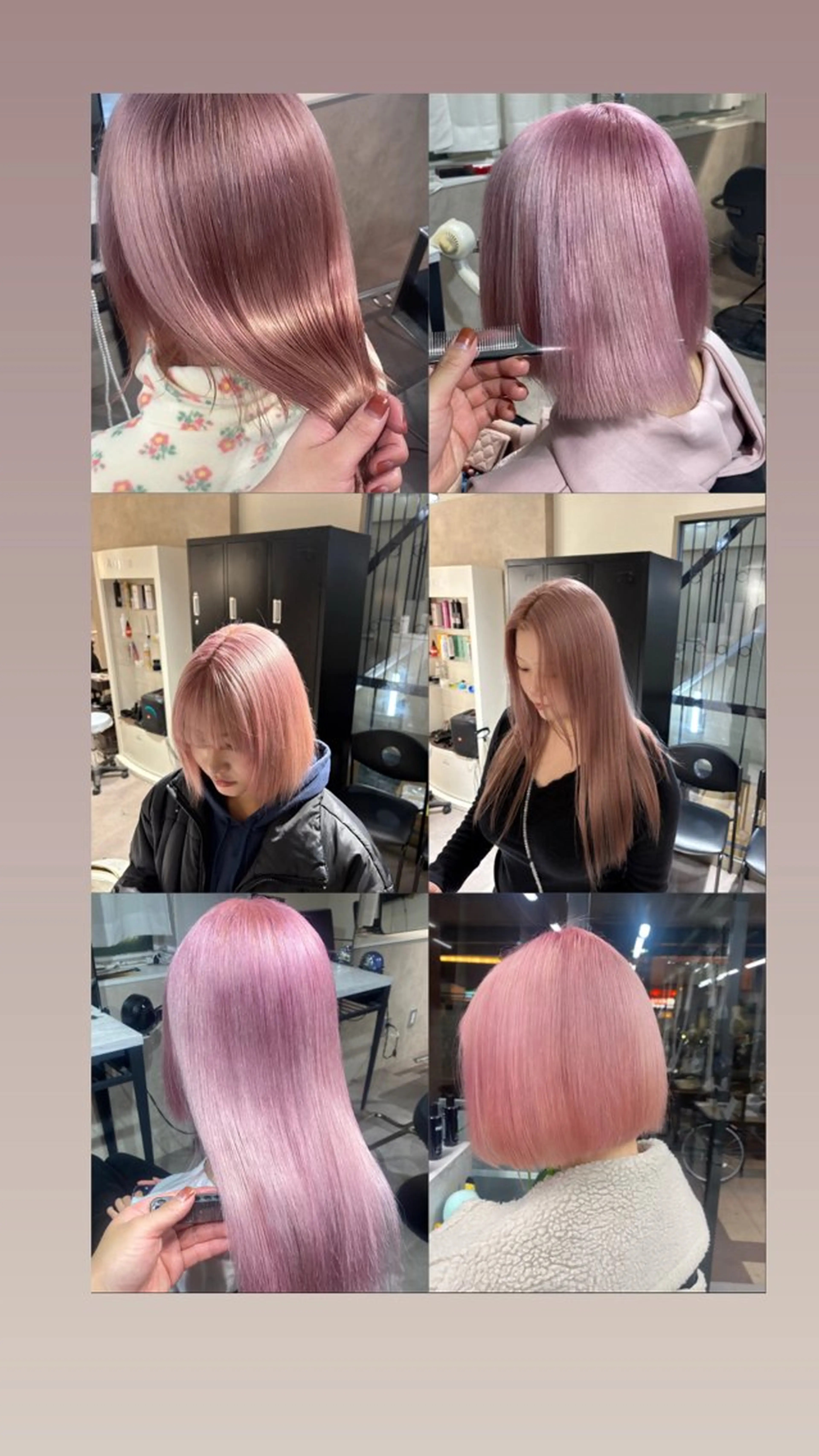 カラー ピンクカラー カット ヘアカラー Seleneコウキ ブリーチ/ハイトーンのヘアスタイル