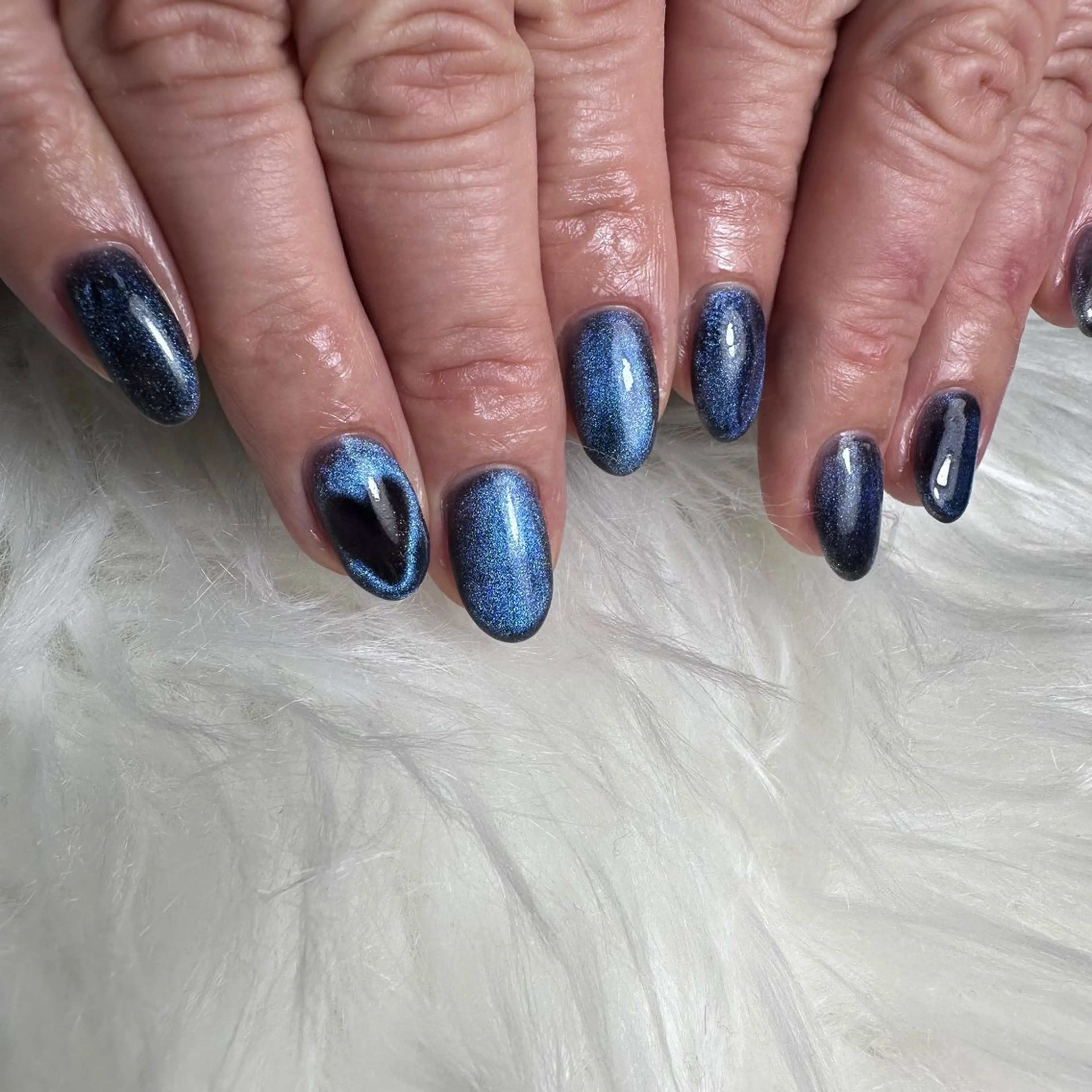 ネイル ハート マグネットネイル nail salon 凪のネイルデザイン