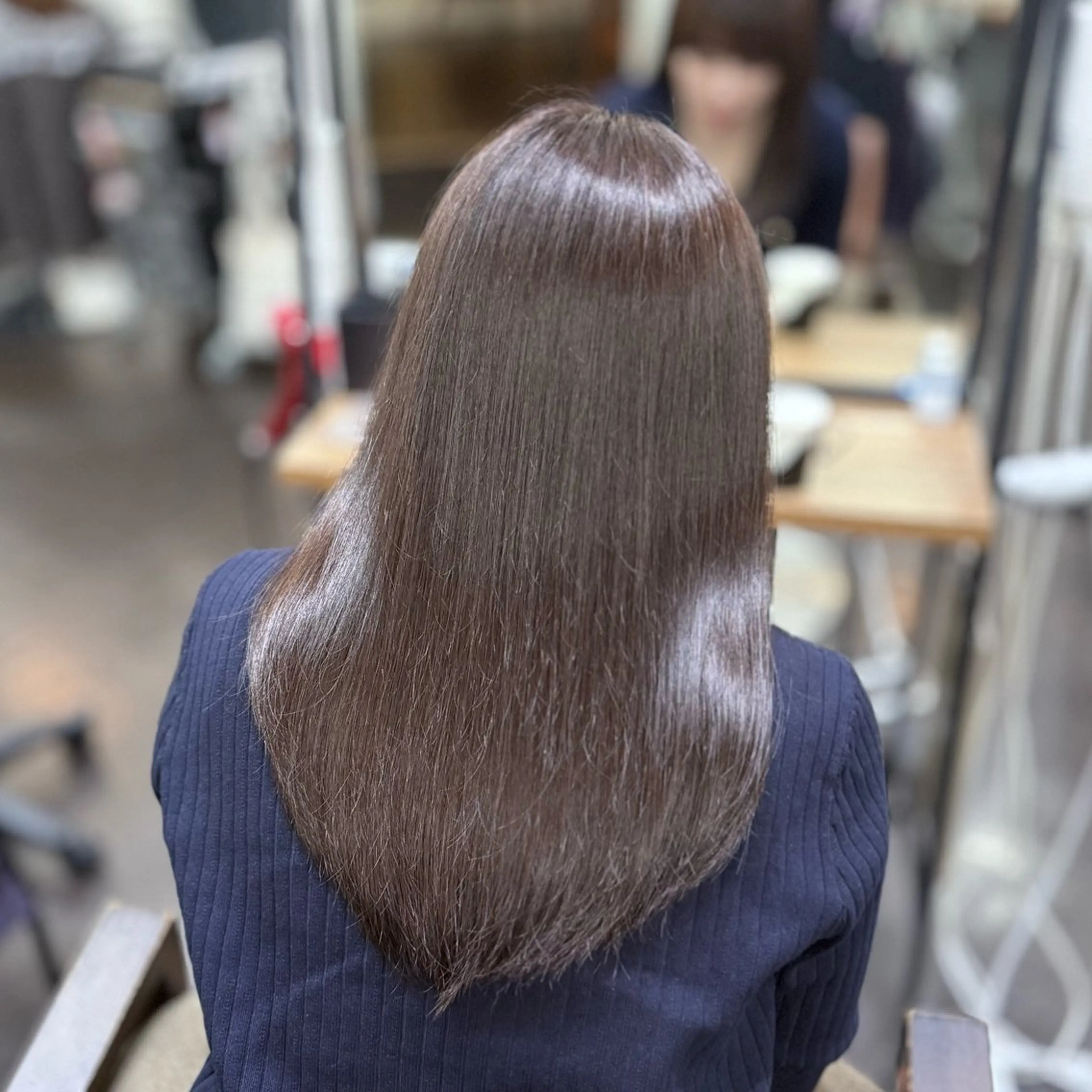 セミロング カラー 透明感カラー グレージュ オリーブグレージュ オリーブグレー 似合わせレイヤー / 栄 / はるな🌼のヘアスタイル