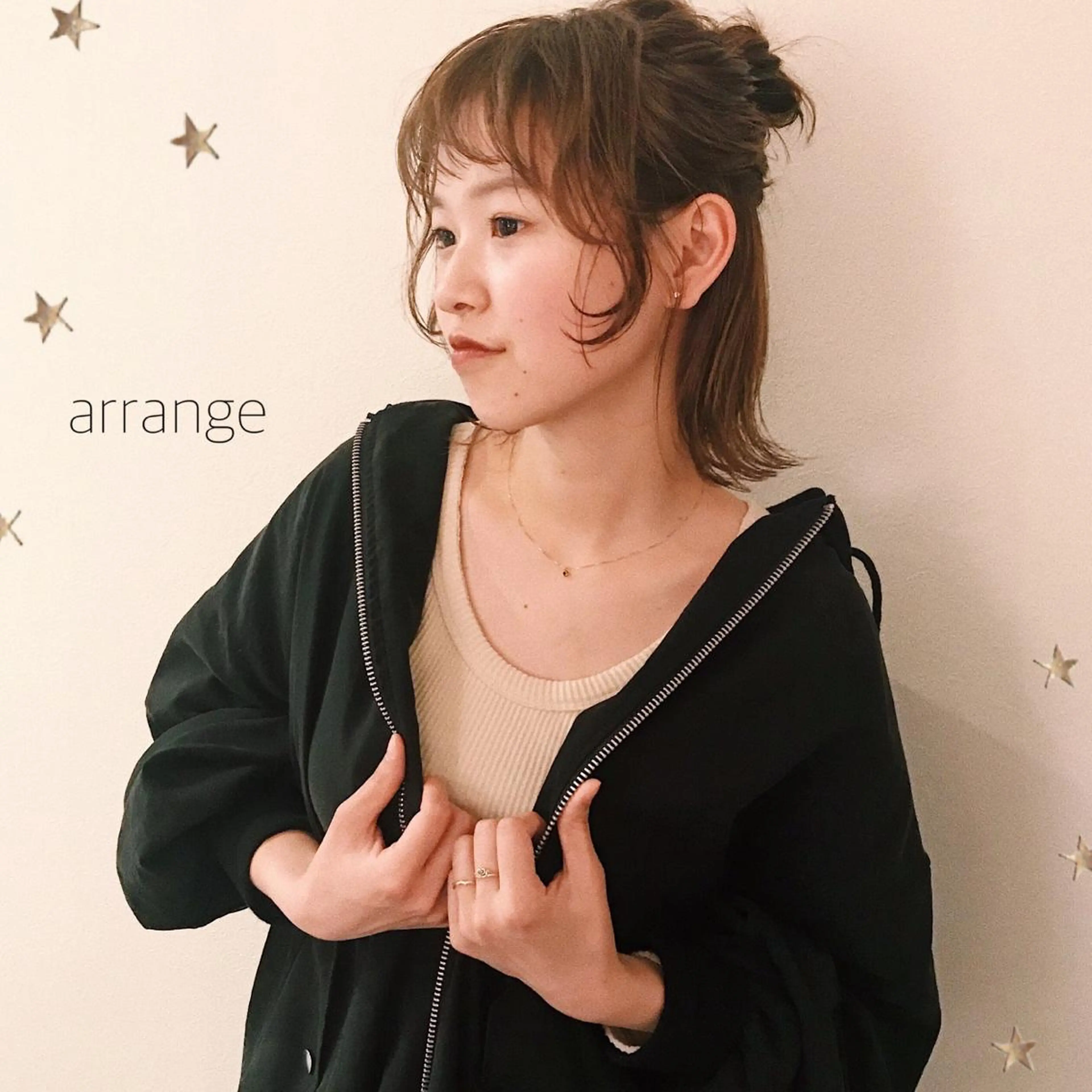 ミディアム ヘアアレンジ salon AKIRA所属・市川 千夏のヘアスタイル