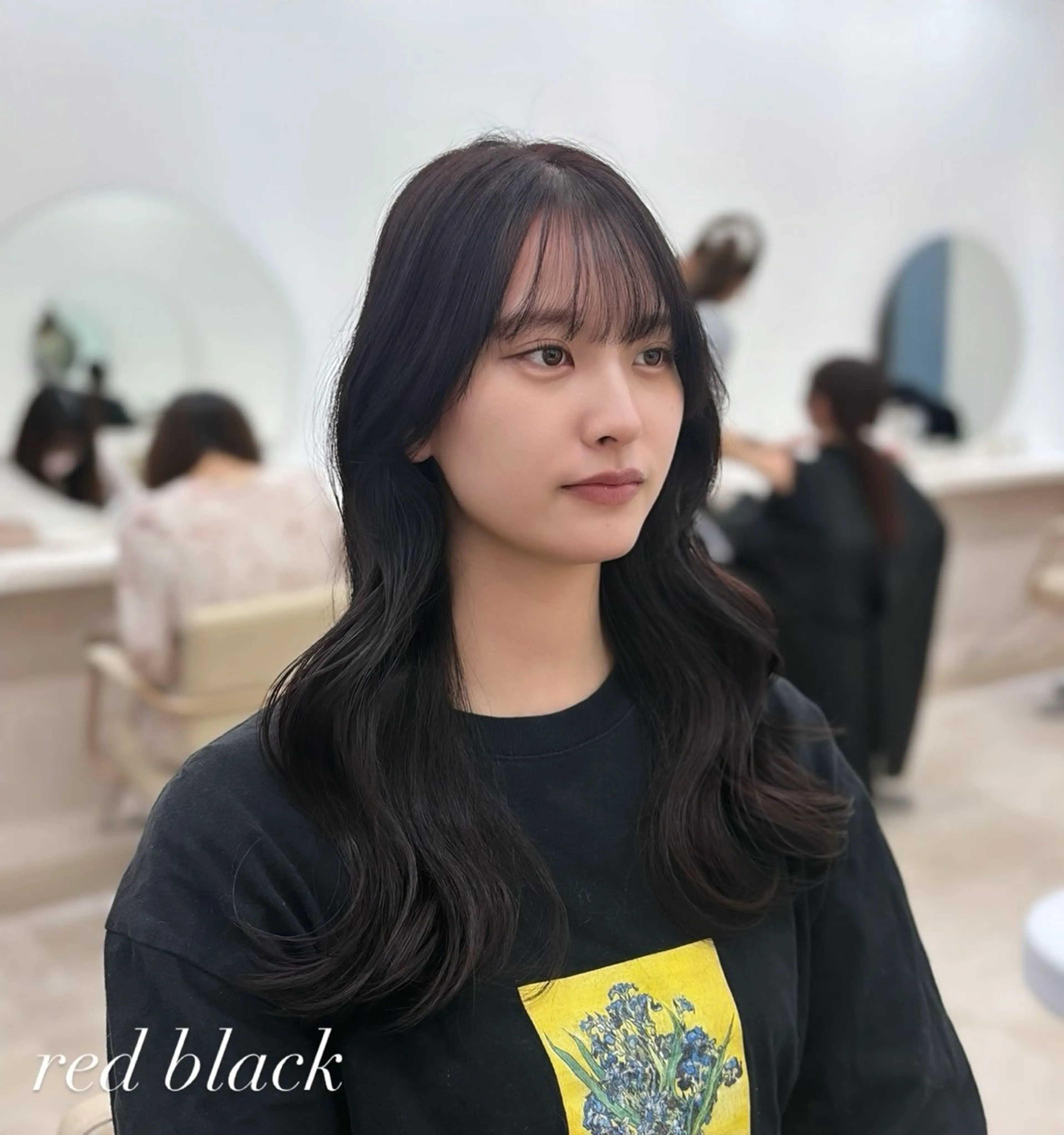 ロング カット ヘアカラー トリートメント 梅田髪質改善 韓国カット/星野綾哉のヘアスタイル