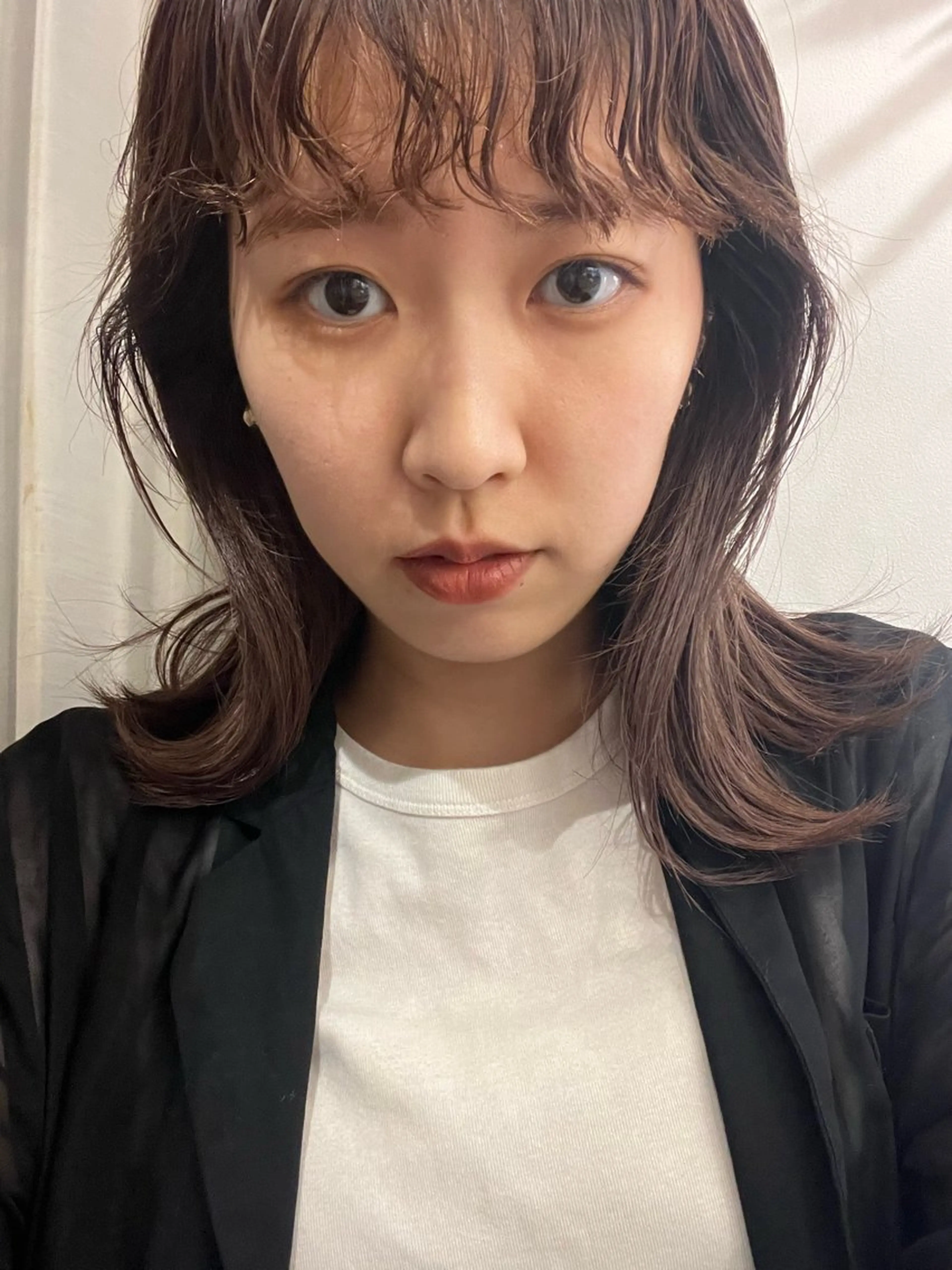 ミディアム パーマ ミディアムパーマ カット パーマ トリートメント GO TODAY シェアサロン 表参道Flos店所属・nishi fuyumiのヘアスタイル