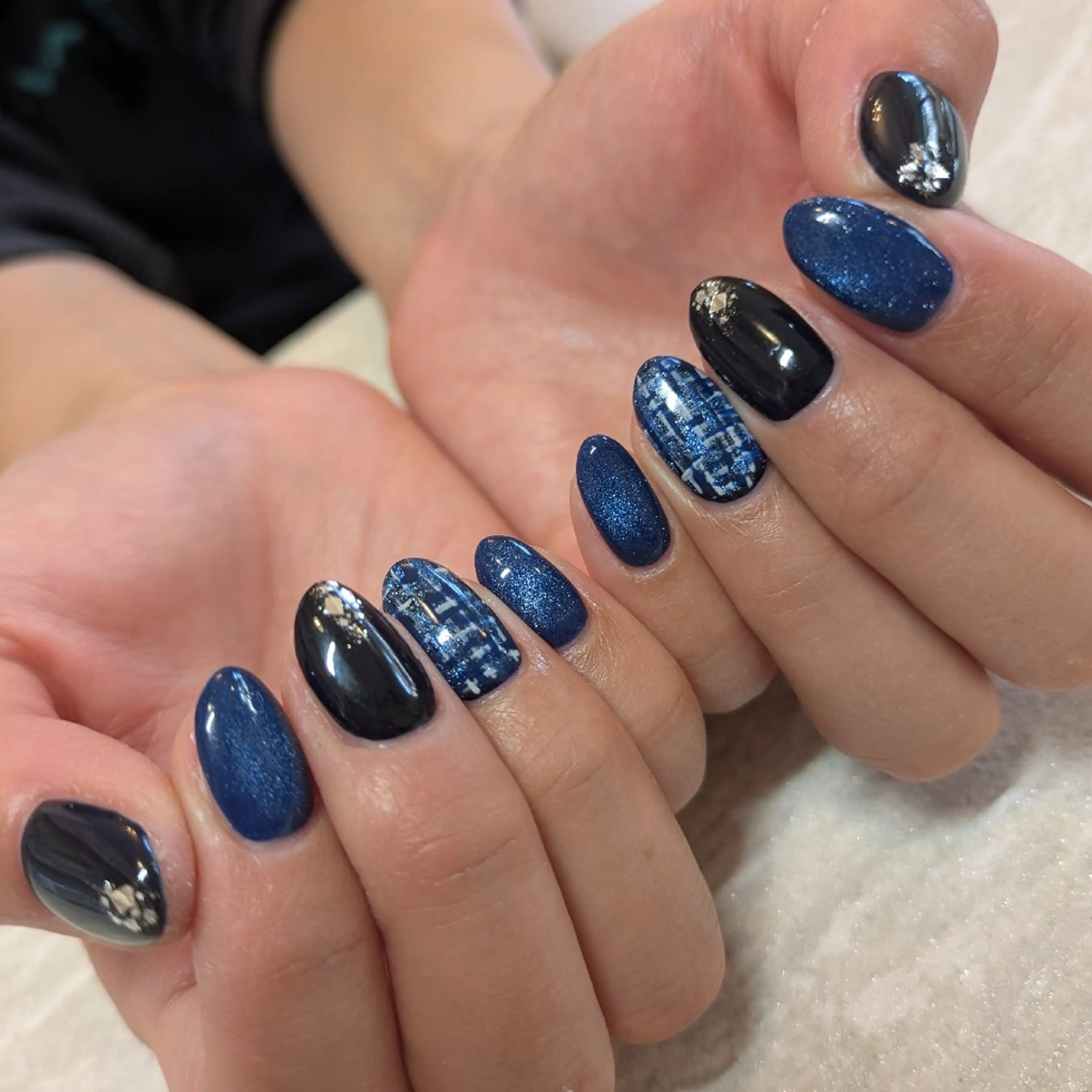 ネイル ツイードネイル ジェヌインネイル 河内のネイルデザイン