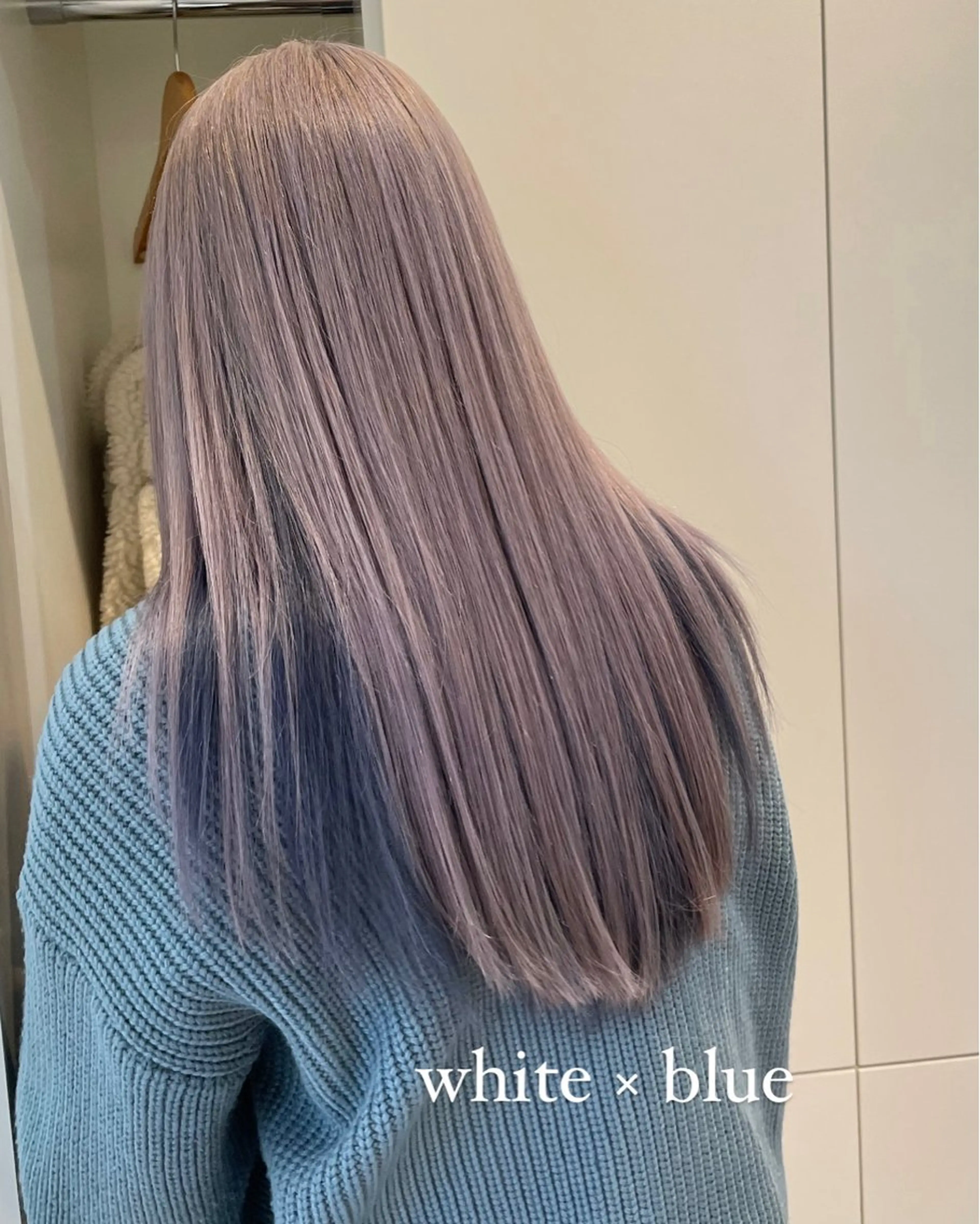 ロング カラー ヘアアレンジ ブリーチ ブルーカラー ネイビーカラー ヘアカラー トリートメント ヘアセット topstylist 🖤川辺晴加🖤のヘアスタイル