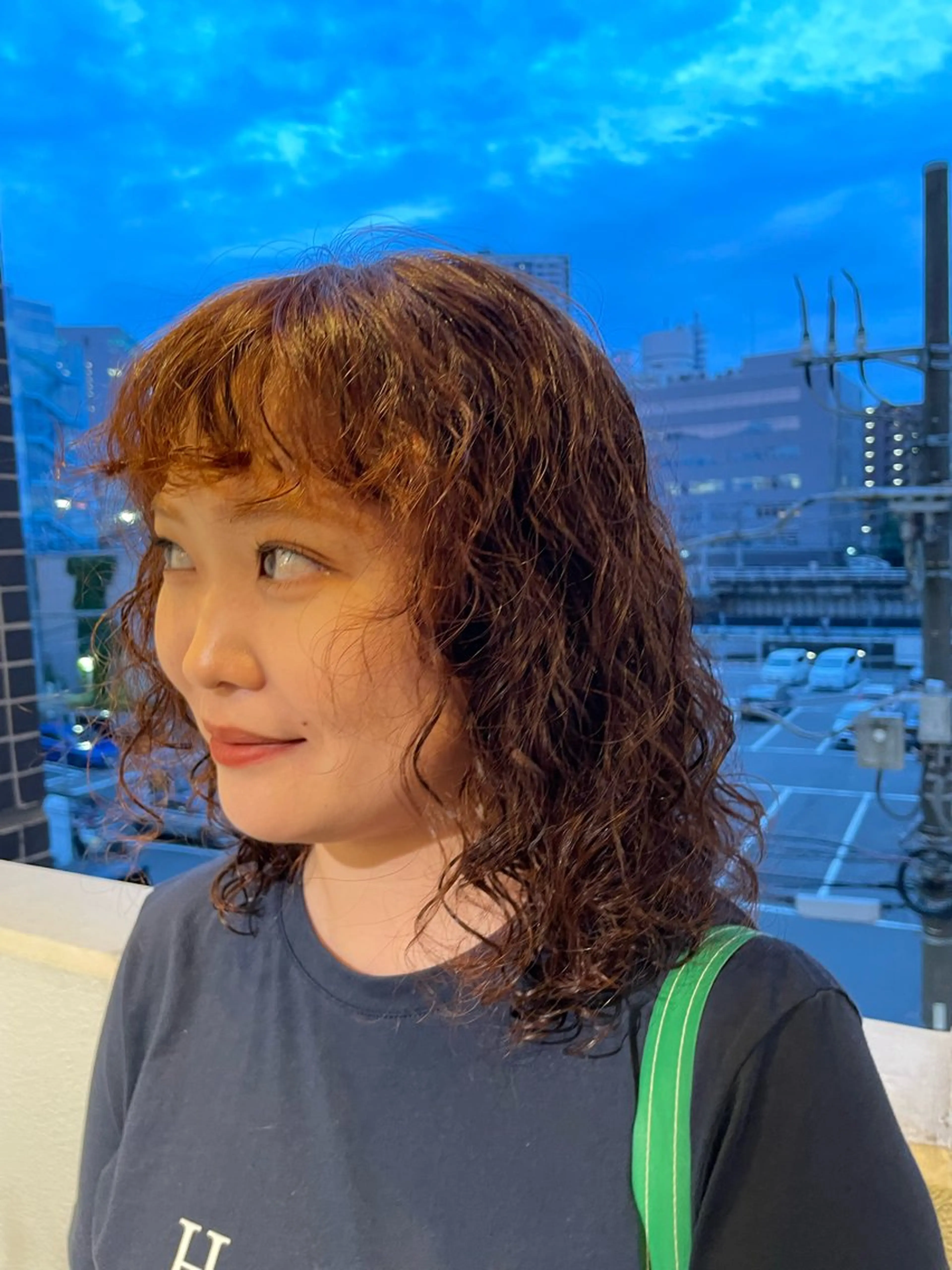 ミディアム カラー パーマ カット ヘアカラー パーマ トリートメント Toiro 横浜所属・🎀レイヤー/パーマ カラー/ai🎀のヘアスタイル