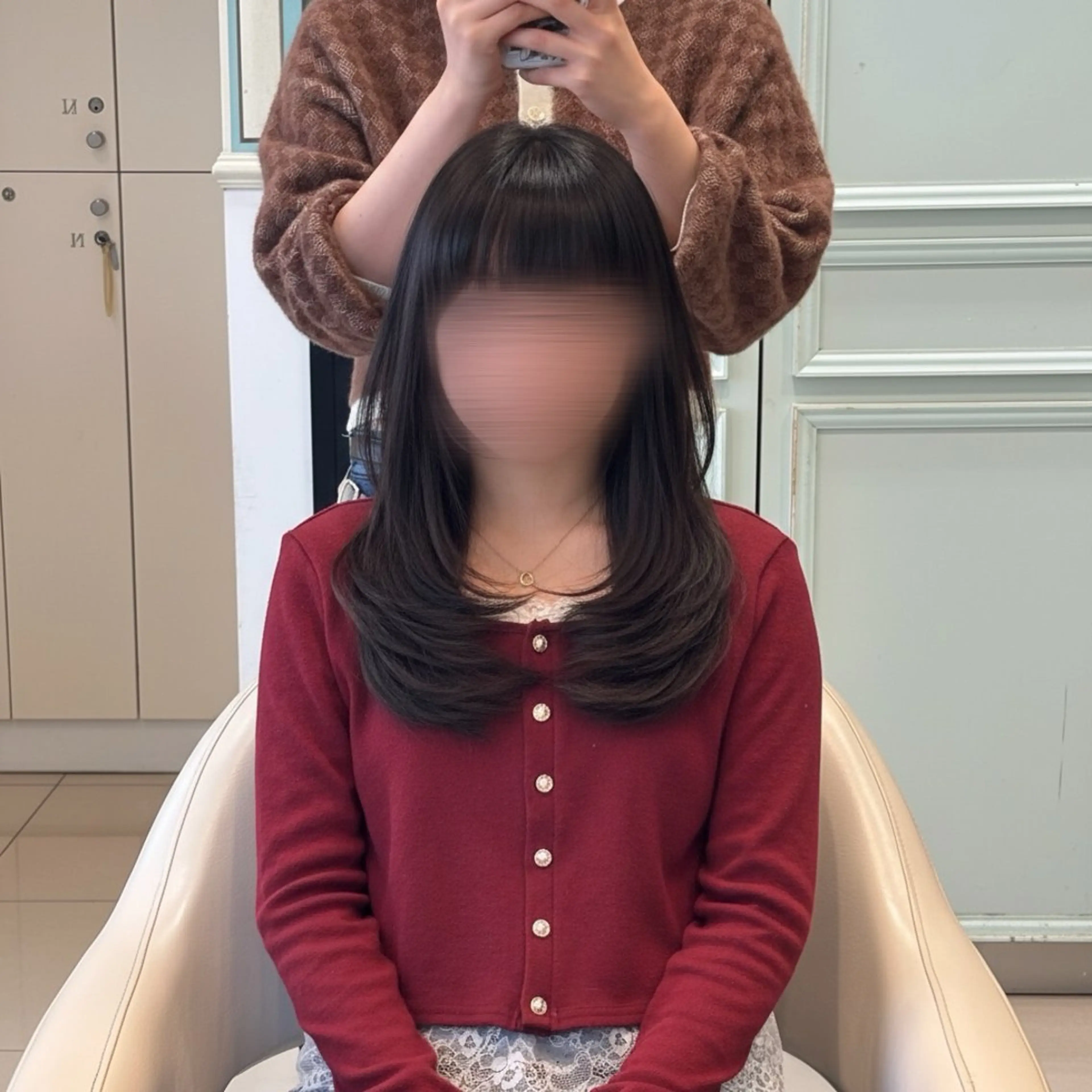 ロング ハイレイヤー レイヤーカット カット トリートメント 髪質改善 縮毛矯正 🌙 ゆきのヘアスタイル