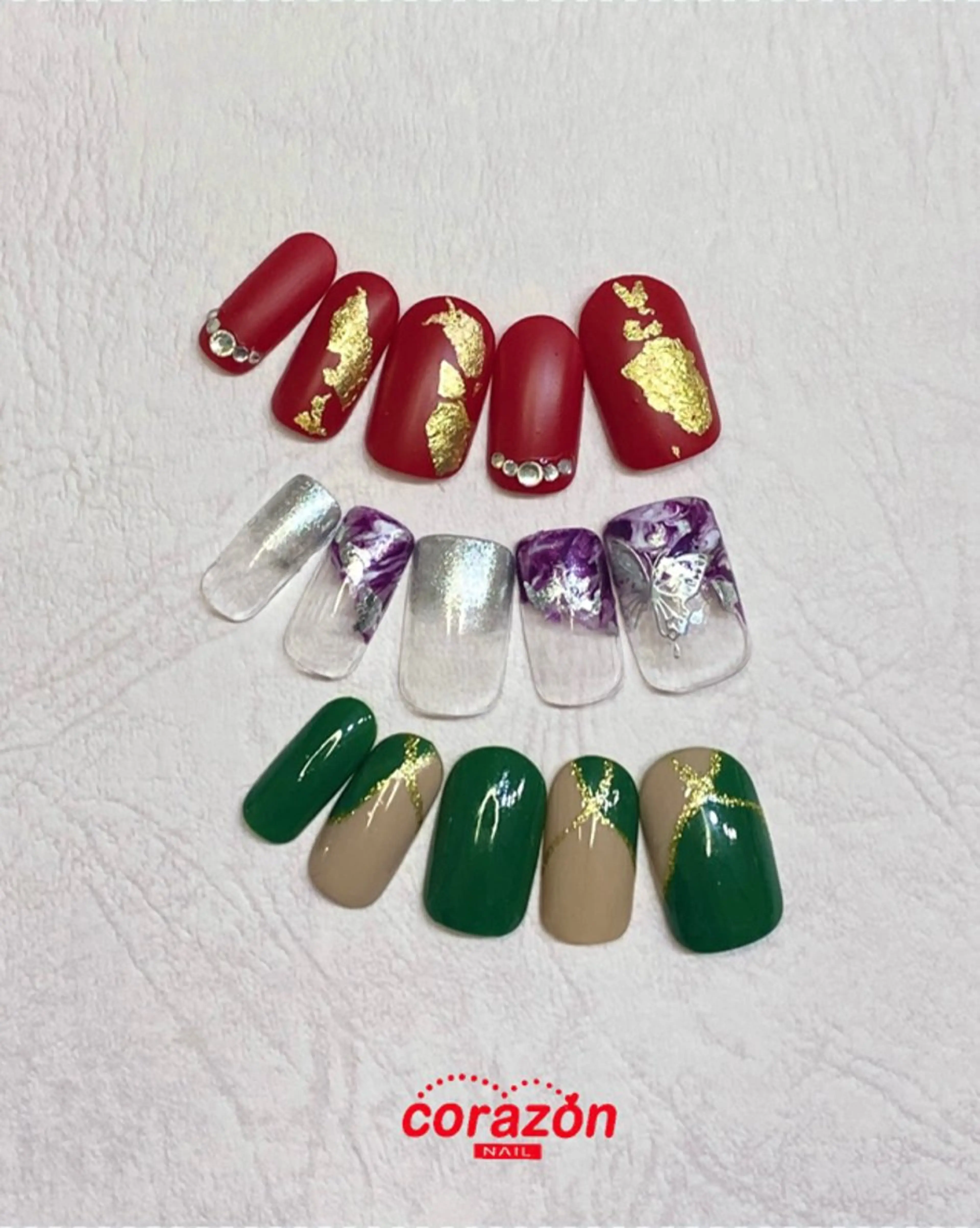 ネイル アートネイル 成人式 ジェルネイル シンプルネイル ハンドネイル ハンドケア corazon所属・ネイリスト aicoのネイルデザイン