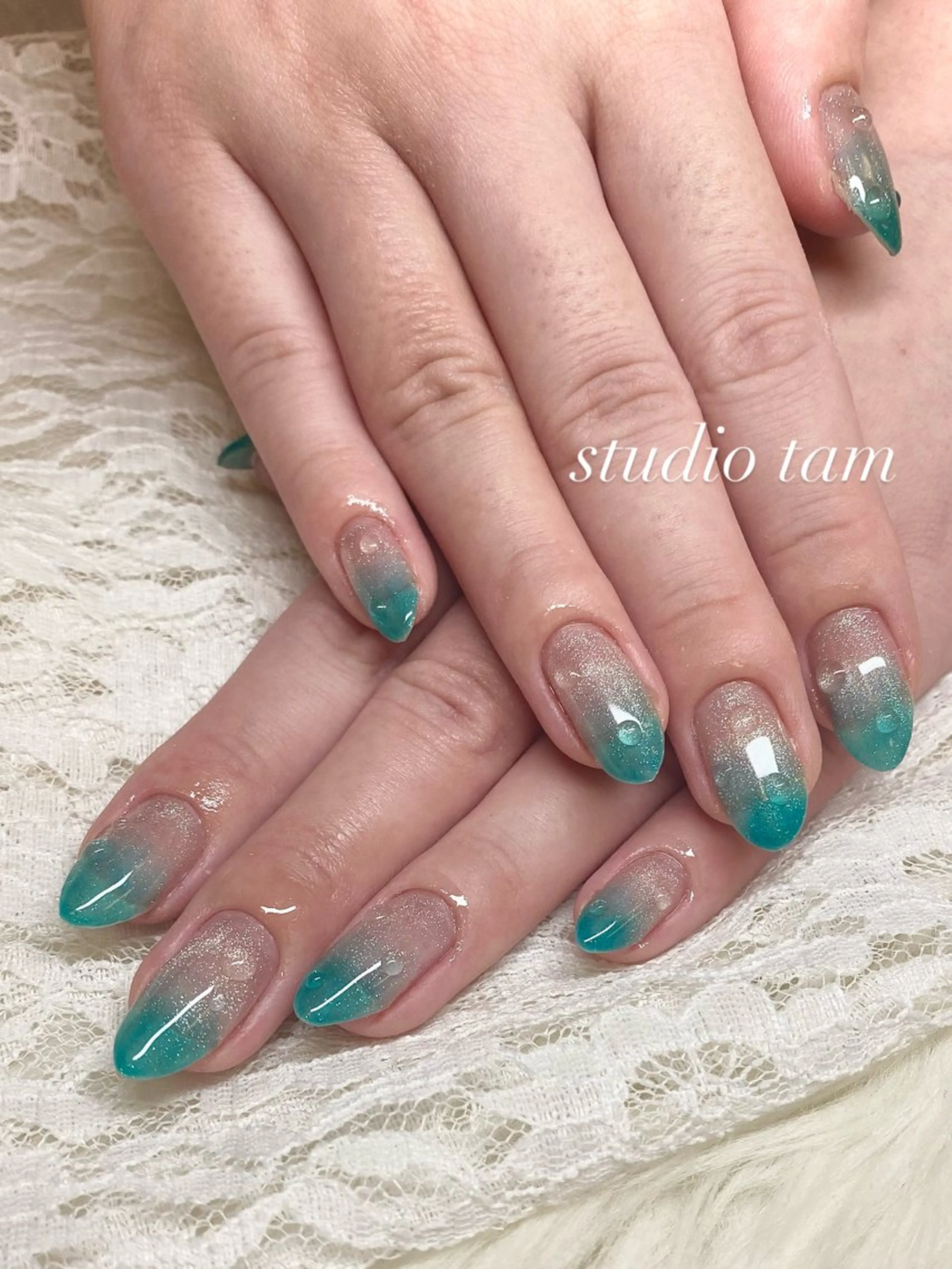 ネイル アートネイル チークネイル フレンチネイル 韓国ネイル マグネットネイル studio tam 髙橋彩夏のネイルデザイン