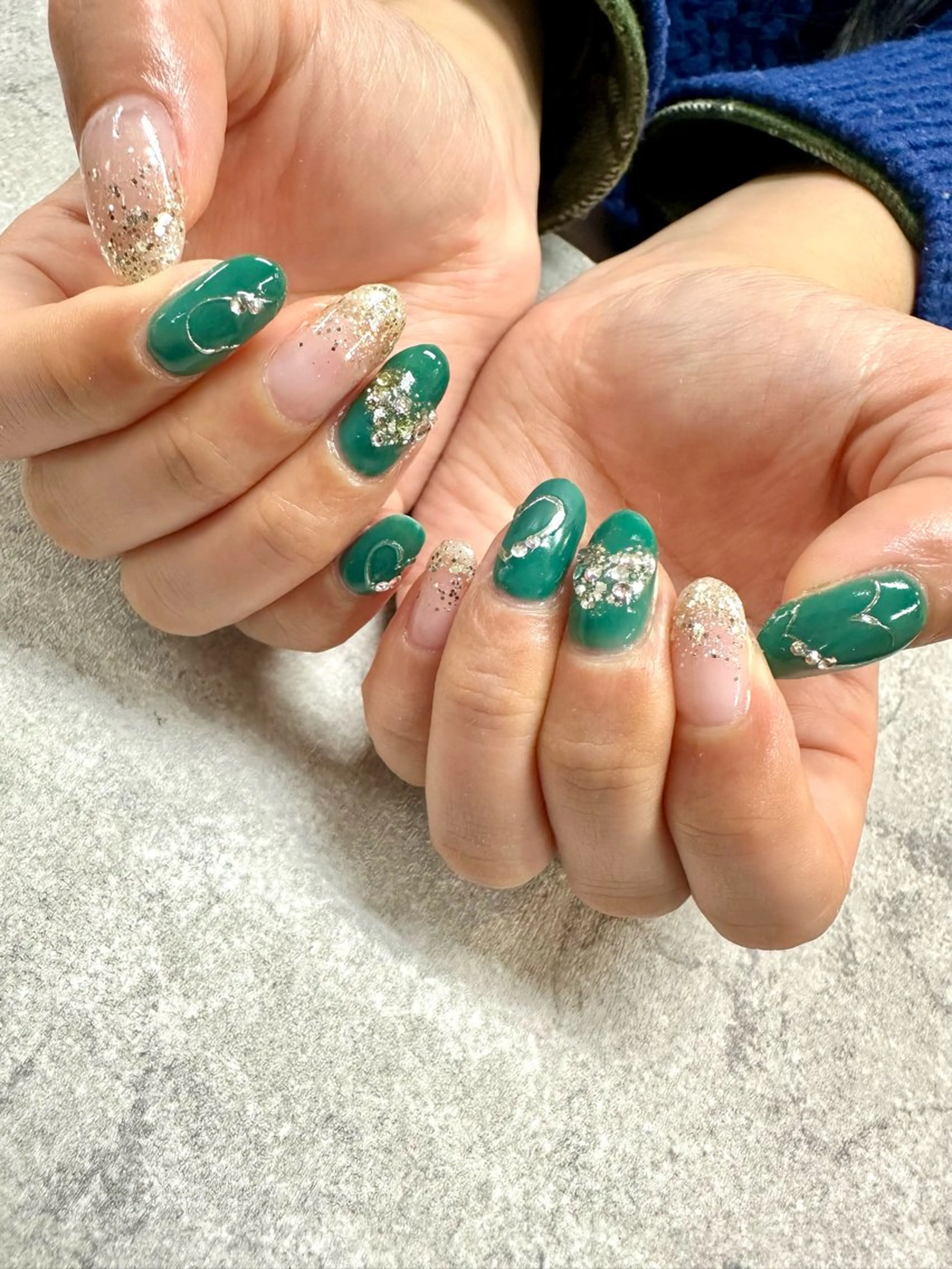 ネイル ハート ハンドネイル .N YUKIのネイルデザイン