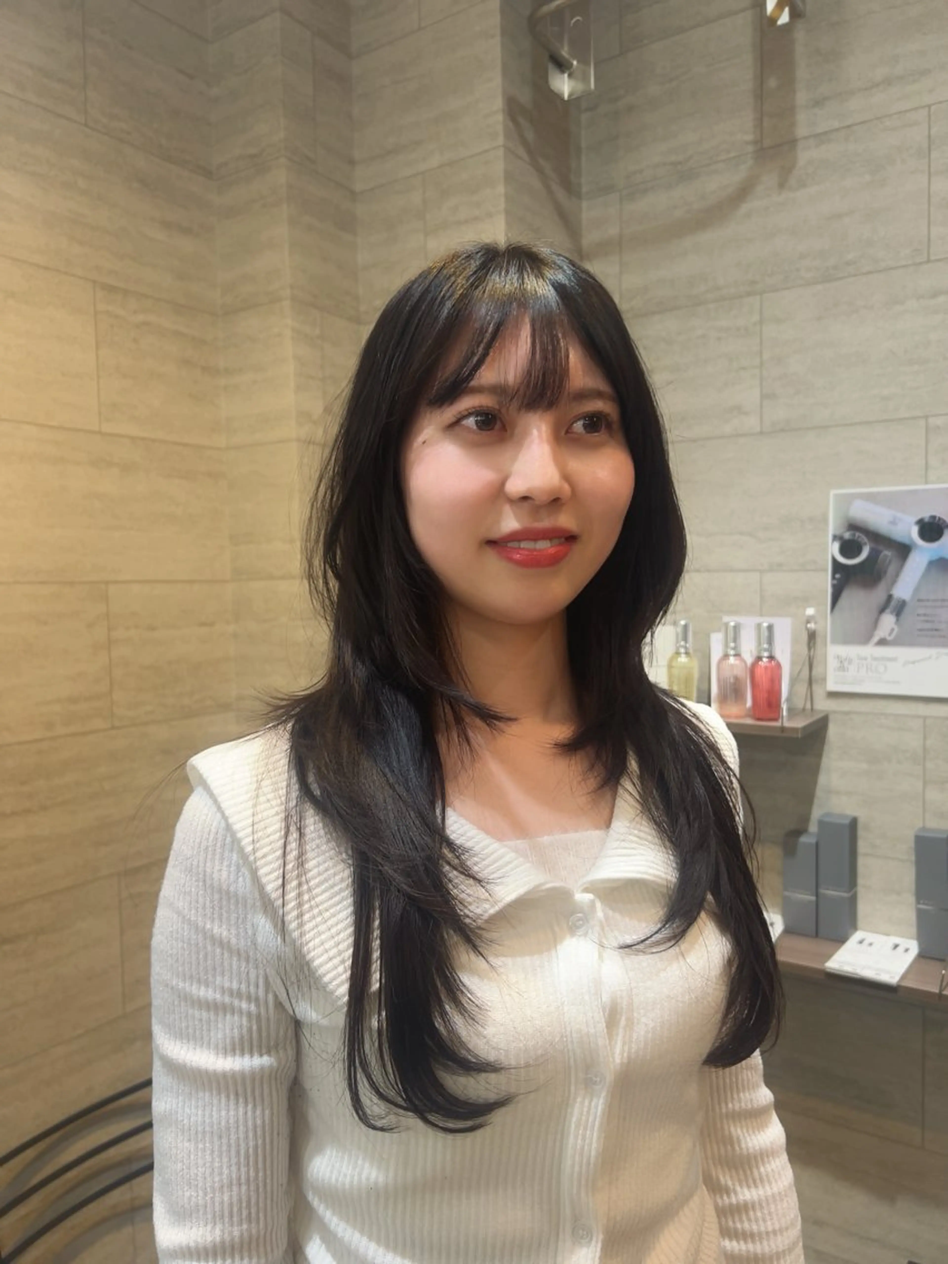 ロング ハッシュカット レイヤー/韓国/ ハッシュ/高田翼のヘアスタイル