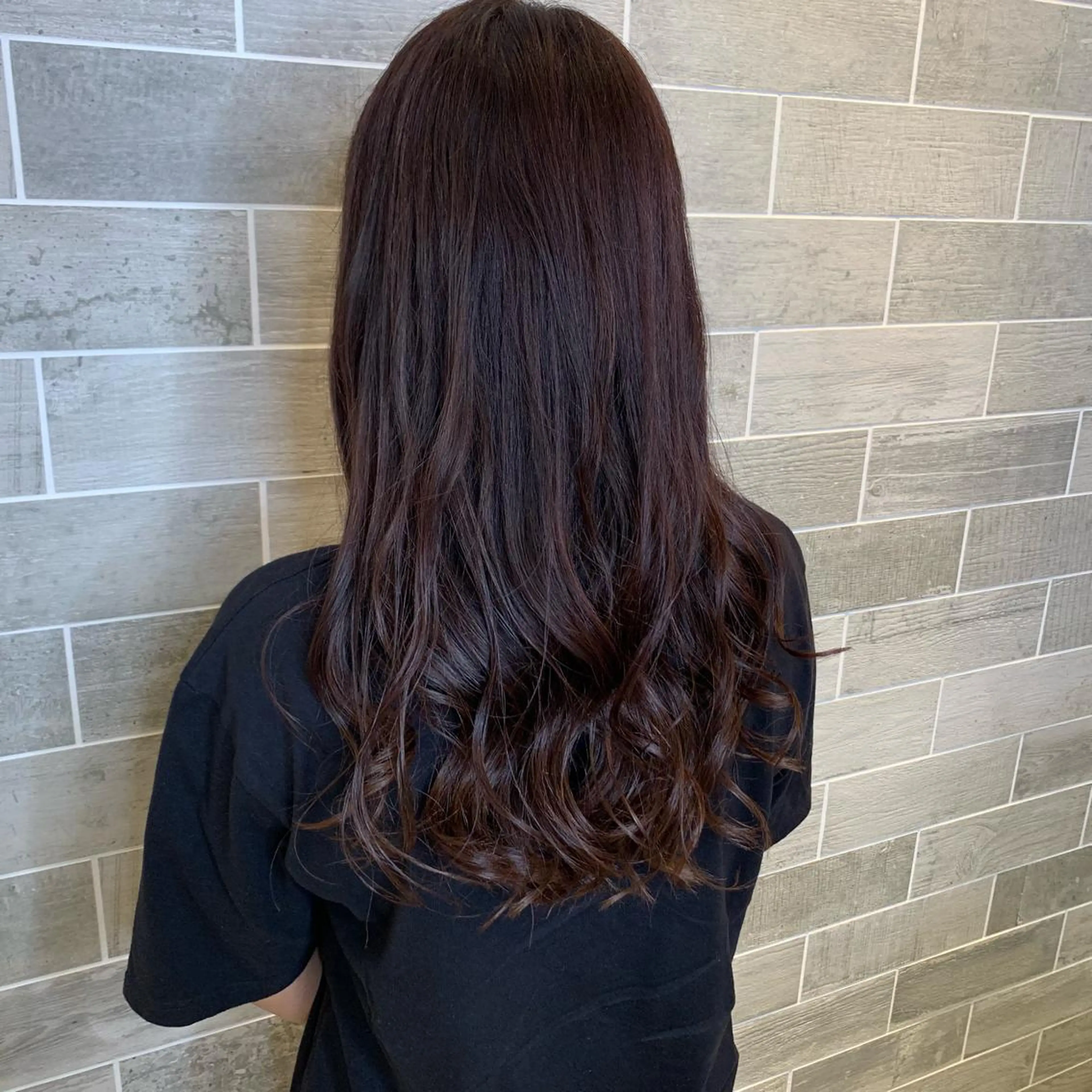 ミディアム カラー カット パーマ トリートメント 高月 瞭のヘアスタイル