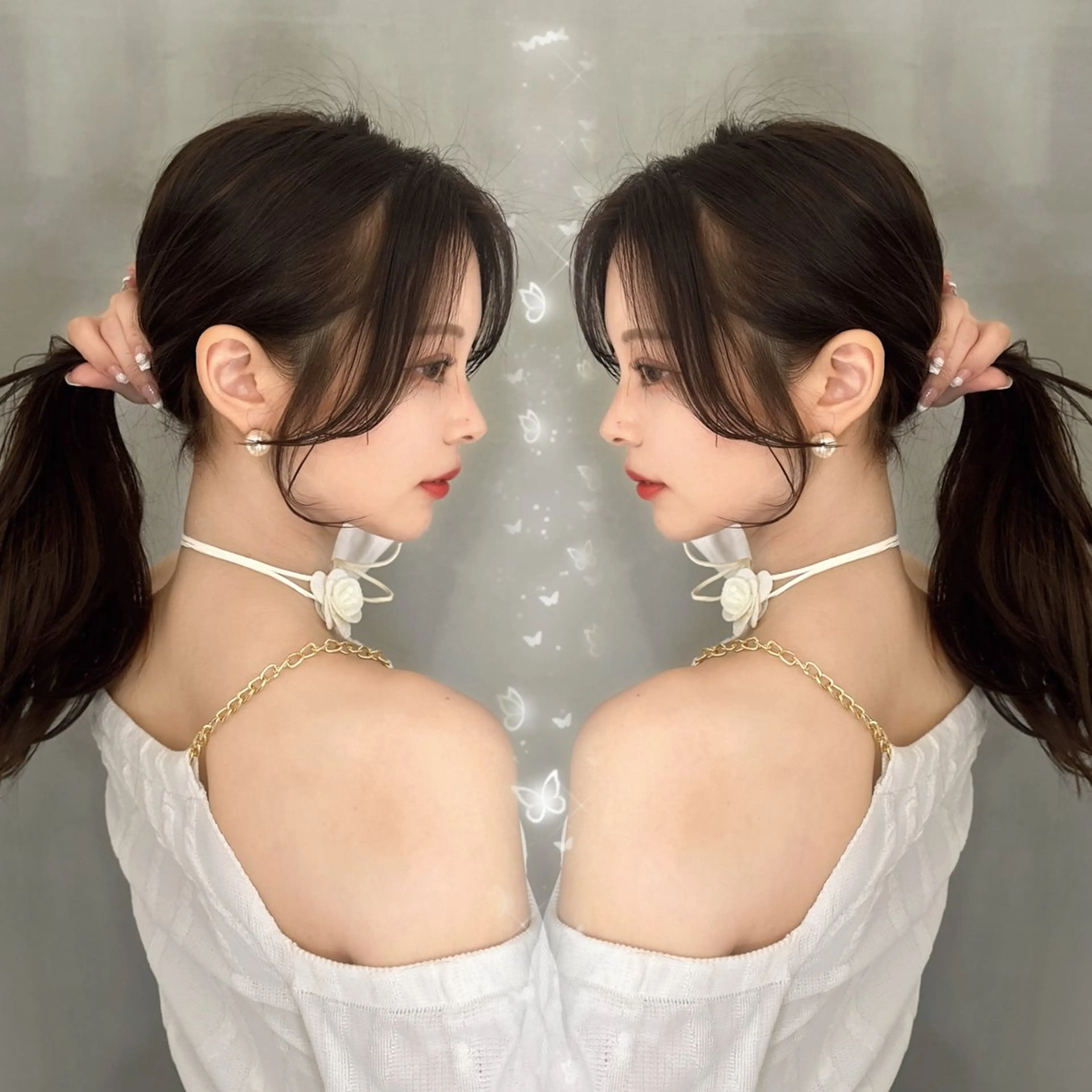 🩷小顔に見えるお顔周りカット🩷➕補修トリートメント➕コテ巻き✨の写真